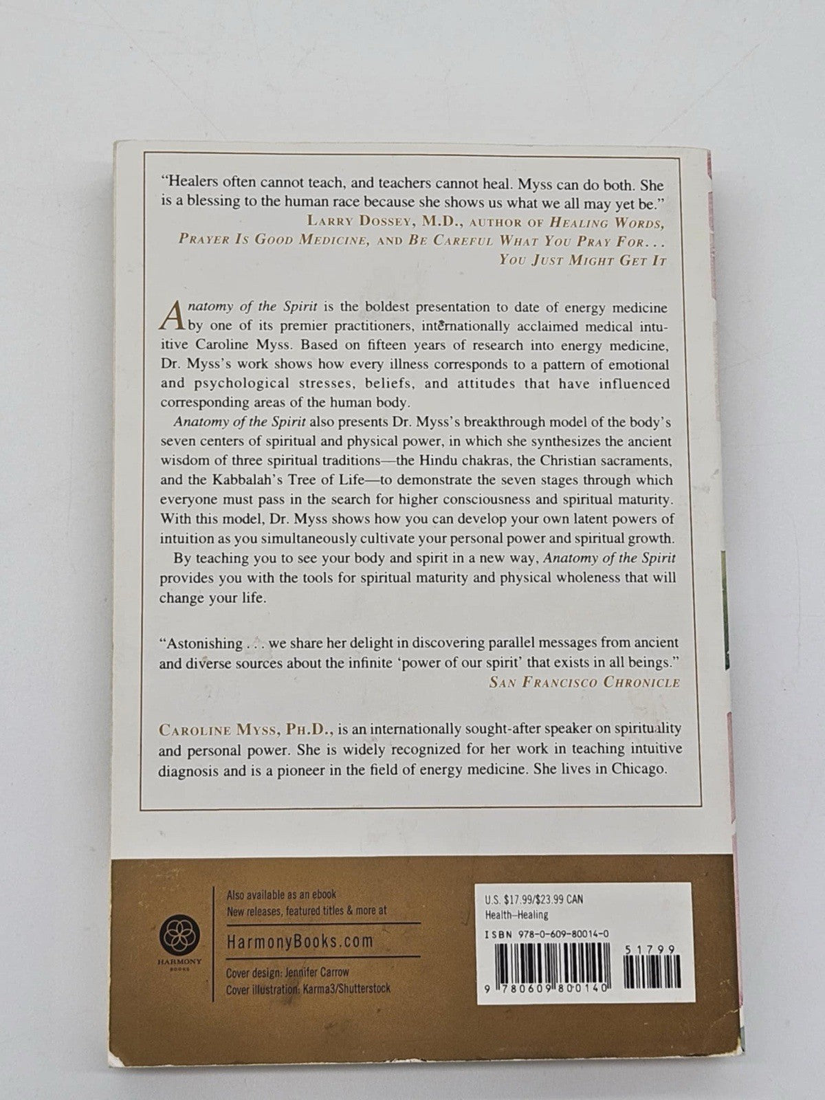Anatomy of the Spirit The Seven Stages of Power and Healing - Myss, Caroline PB