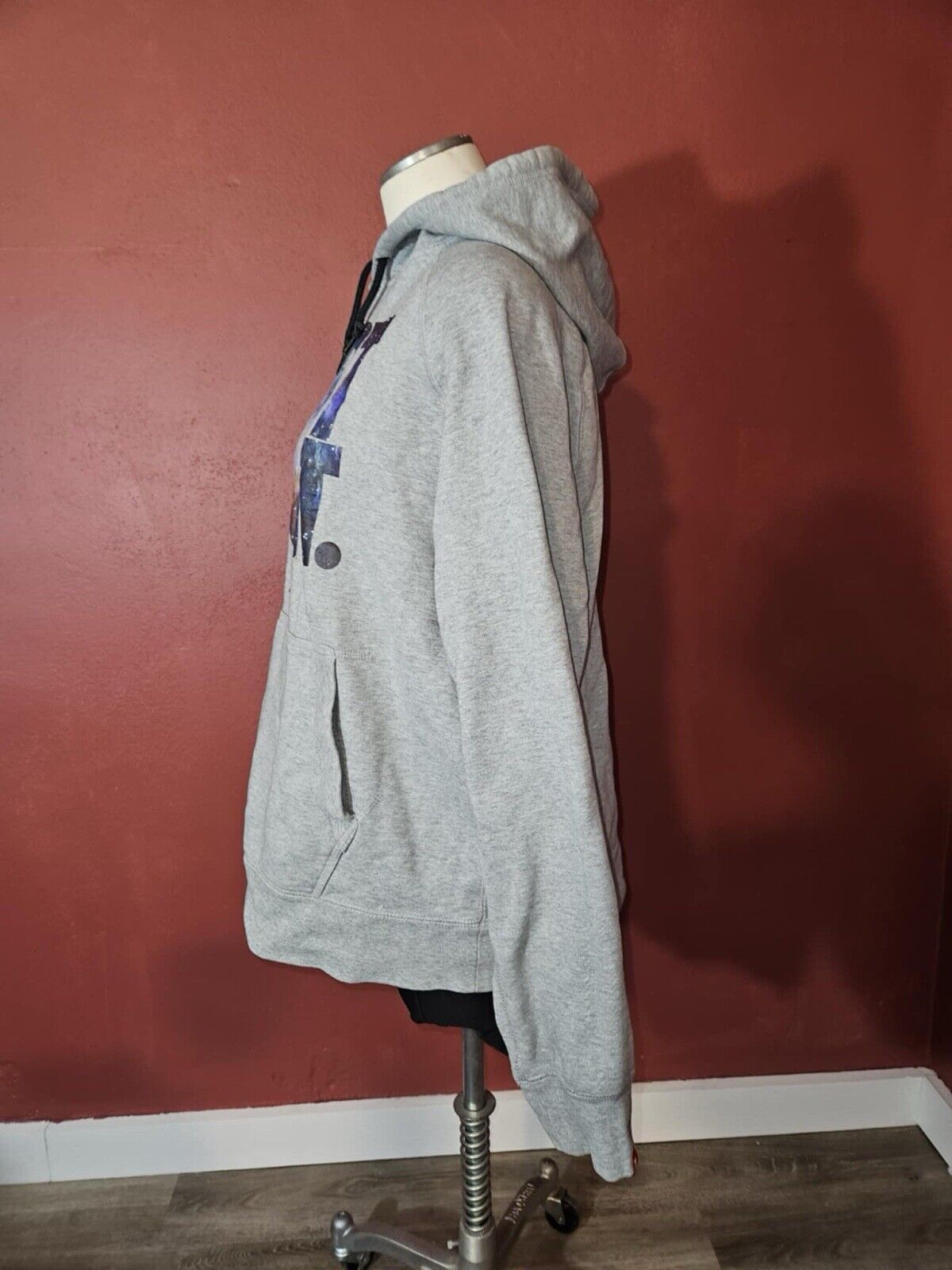 Vintage Nike Galaxy Hoodie Sweatshirt Sz L Grey