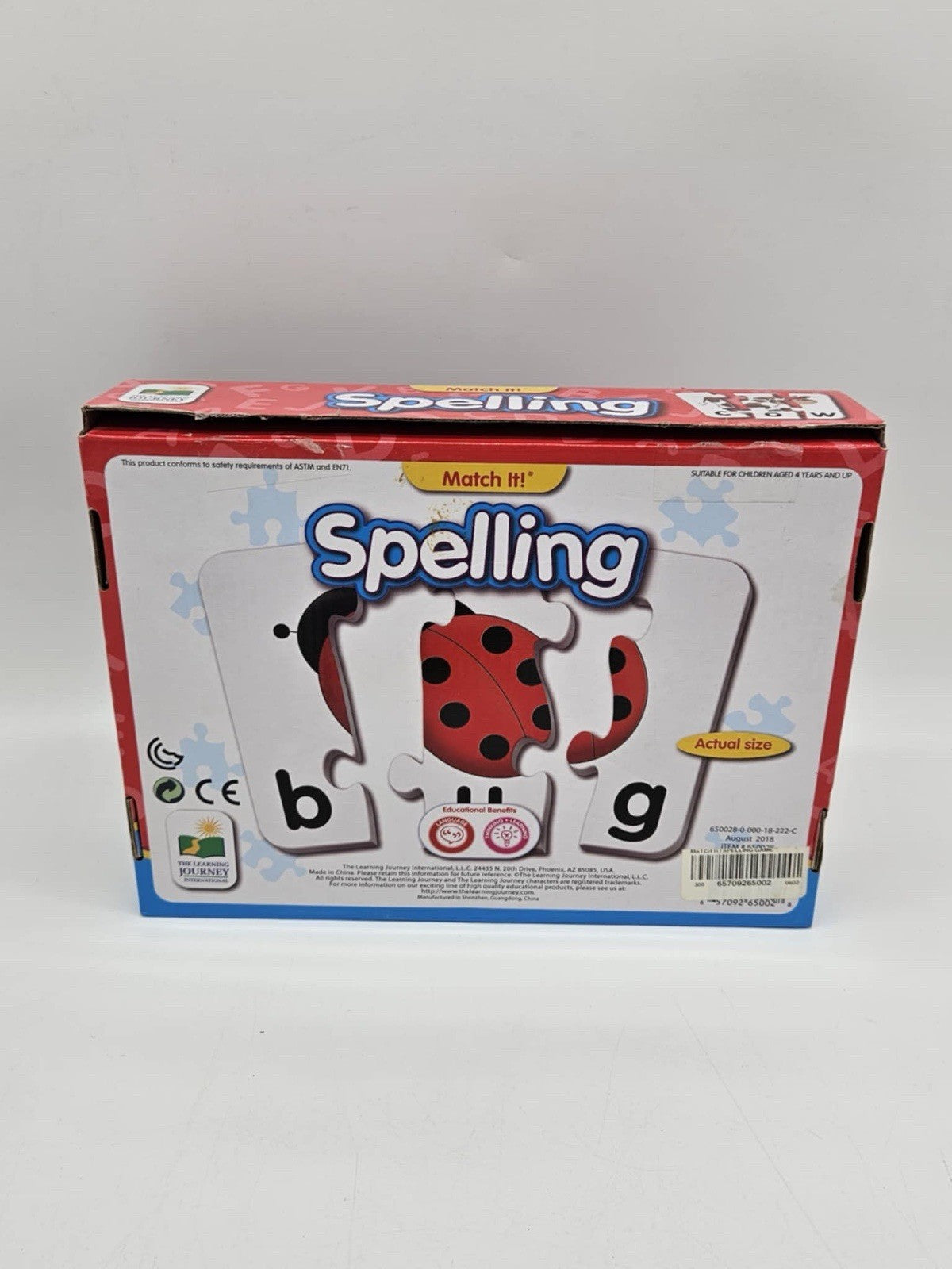 SPELLING PUZZLE Dr. Toys MATCH IT - 20 Self correcting puzzle sets NEW