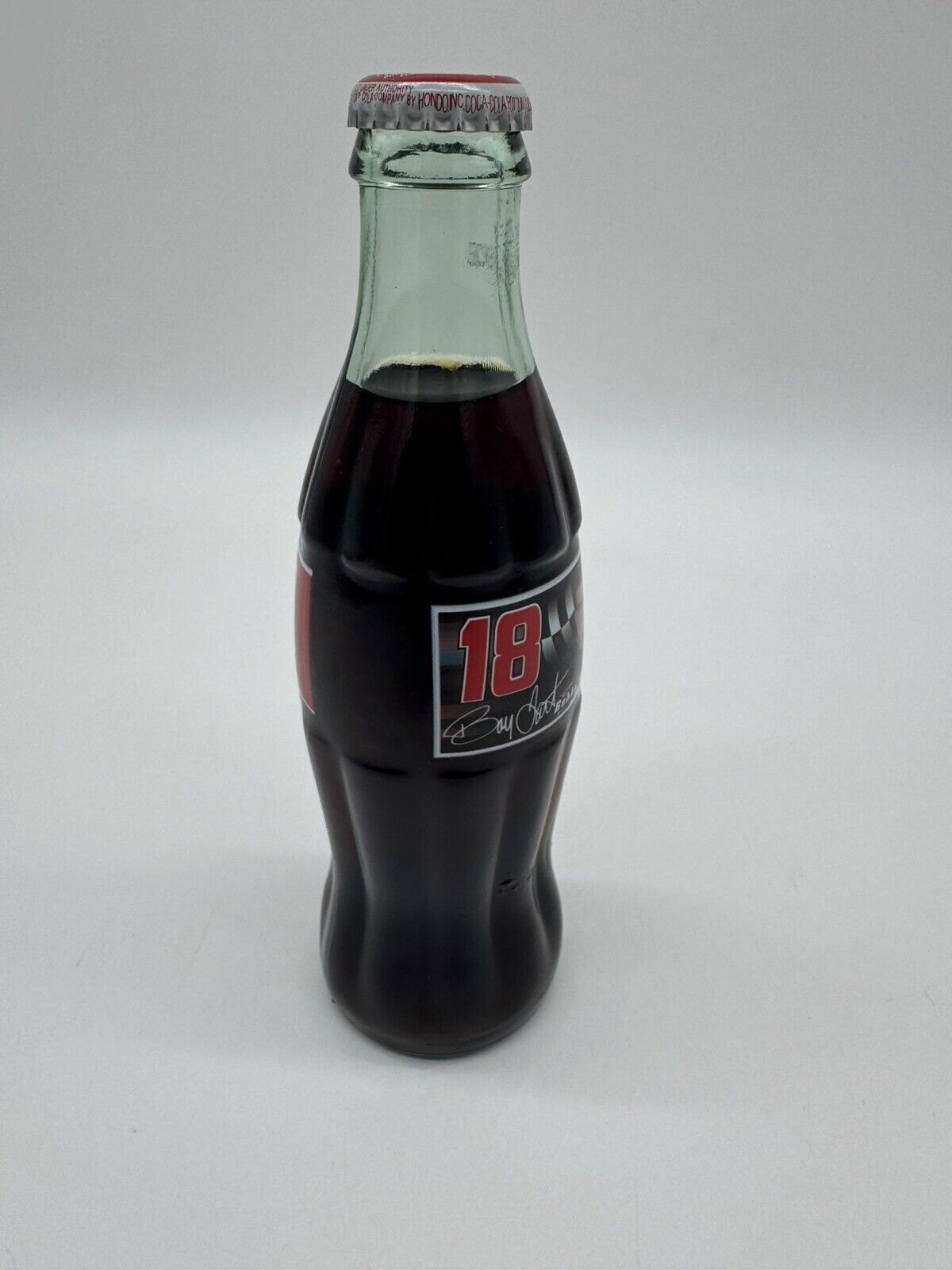 1998 COCA - COLA RACING FAMILY #18 BOBBY LABONTE 8 OZ GLASS COCA COLA BOTTLE