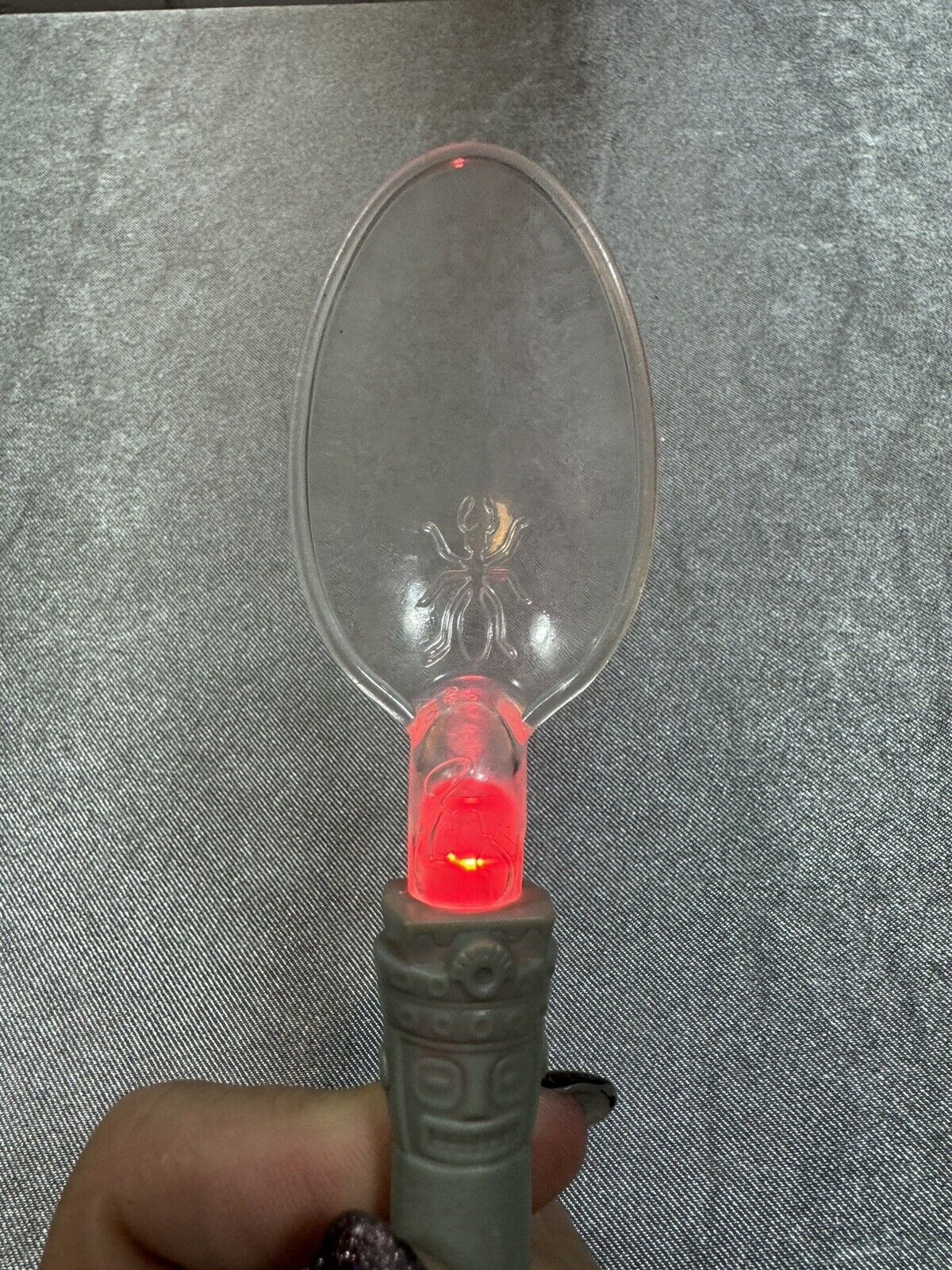 Vintage Indiana Jones light up cereal spoon - Works 005 VTY