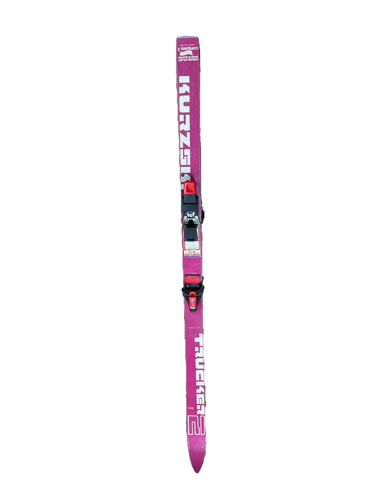 1970s Trucker 2 Back Country Powder Vintage Skis W/ Salomon 647 Bindings & Accs