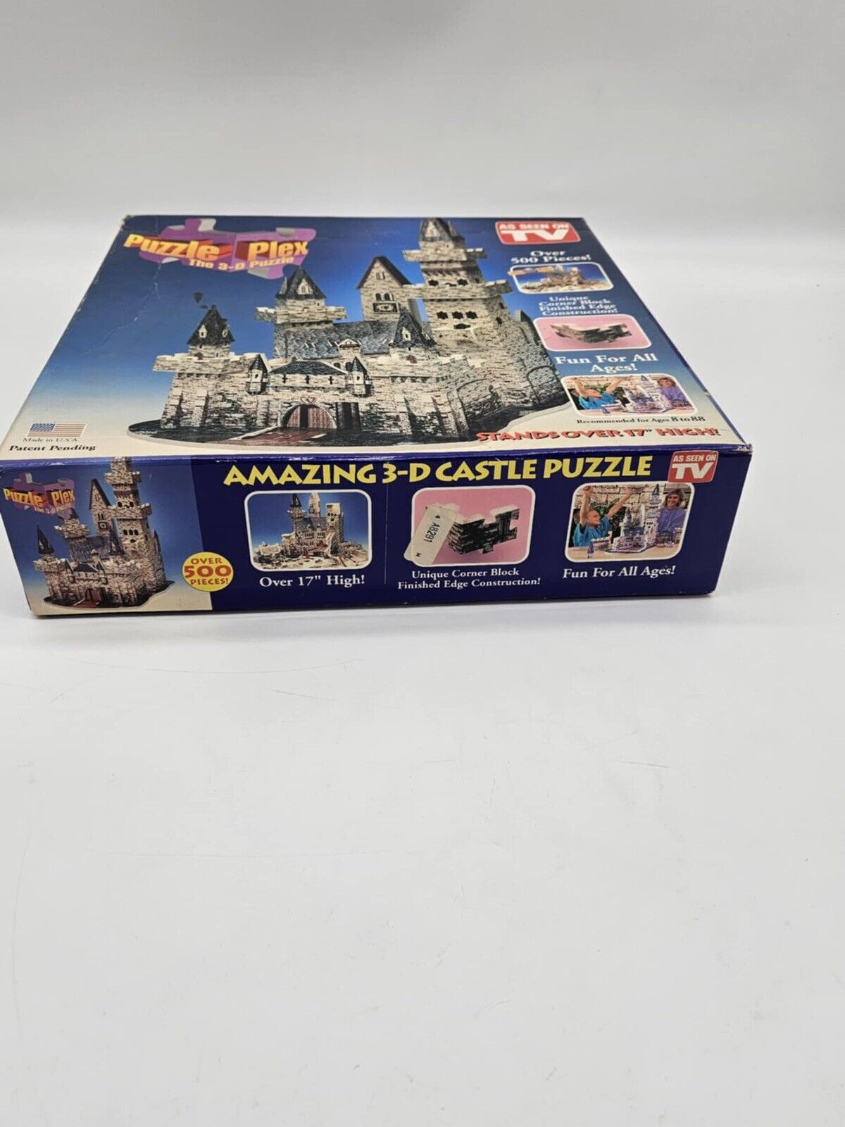1993 AMAZING 3-D Puzzle Plex Castle Puzzle 500 pieces 17”