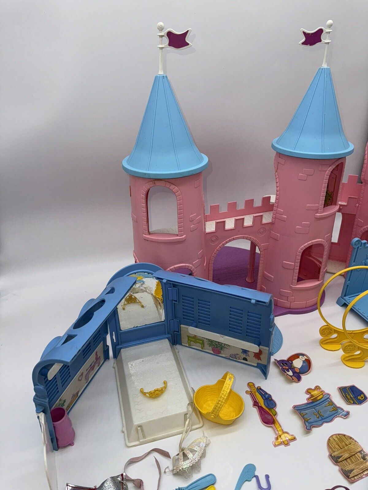 Vintage My Little Pony Pink Dream Castle G1 1984 Near Complete Playset