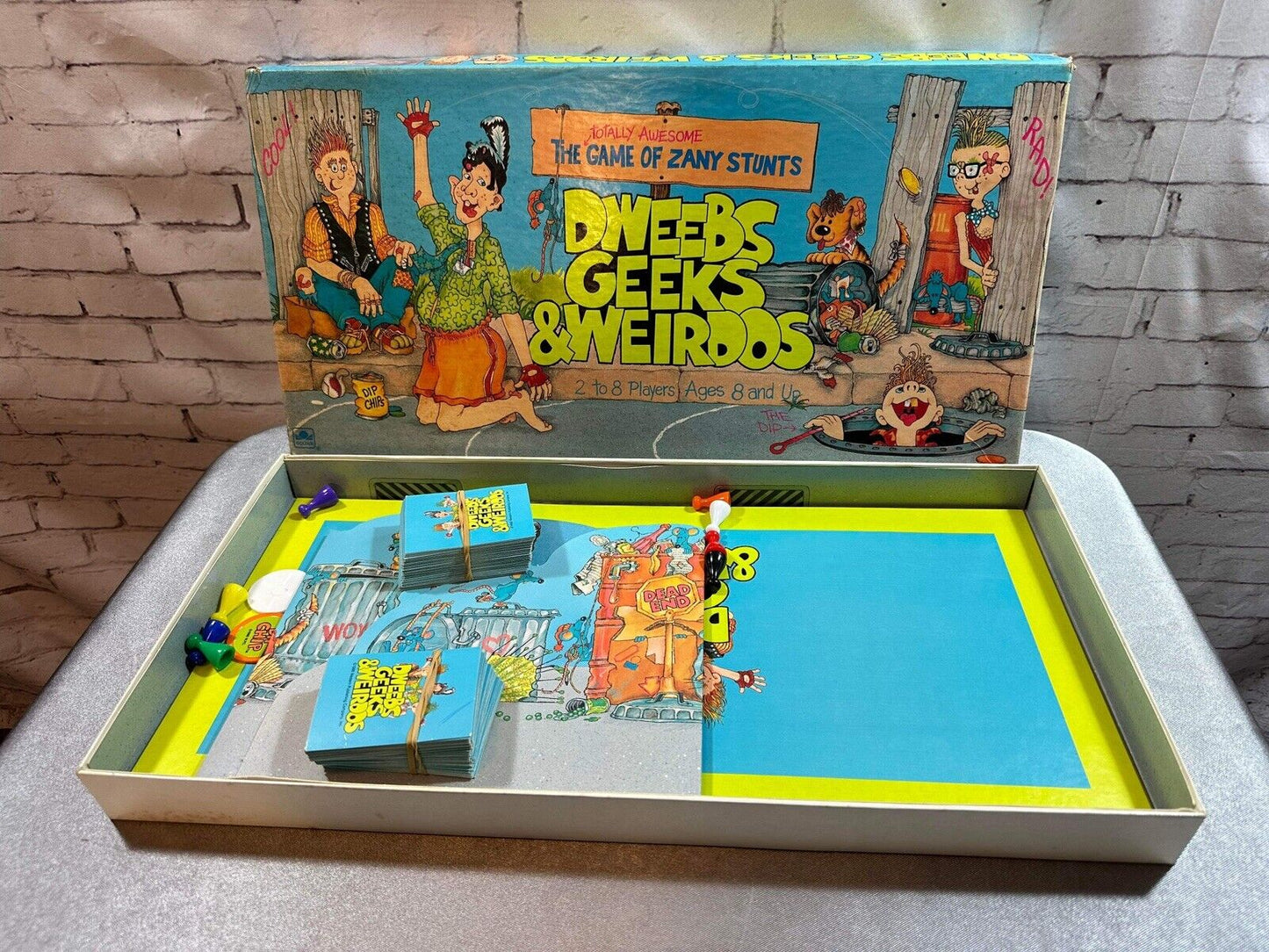 1988 Dweebs Geeks & Weirdos Board game, Pre-owned, Complete VGM FNF