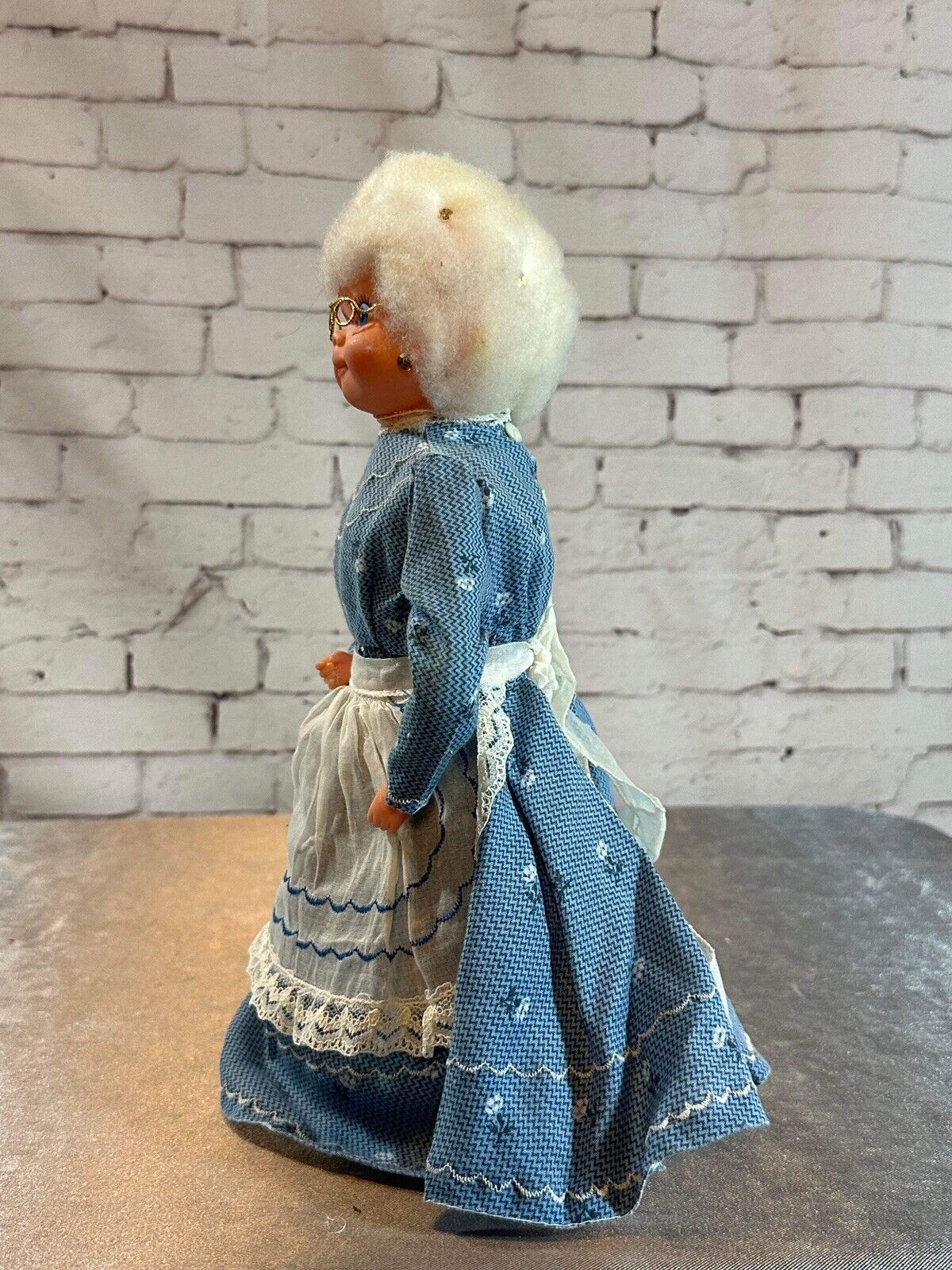 Vintage Granny Doll Hand Crafted SOAP DETERGENT BOTTLE Door Stop TNO QCC