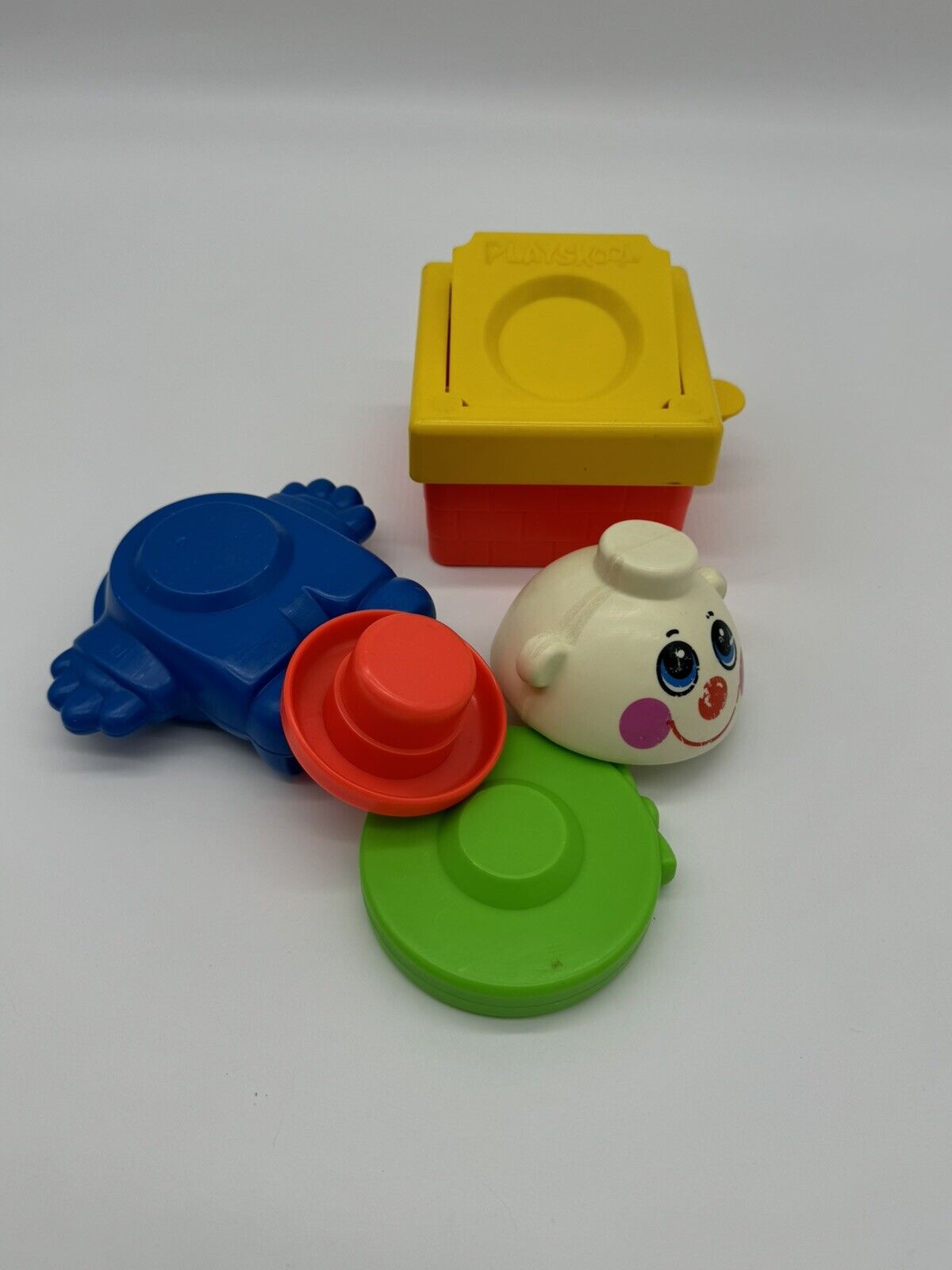 Vintage Playskool Stack n Pop Humpty Dumpty Toy Complete with Hat 1983 VTY