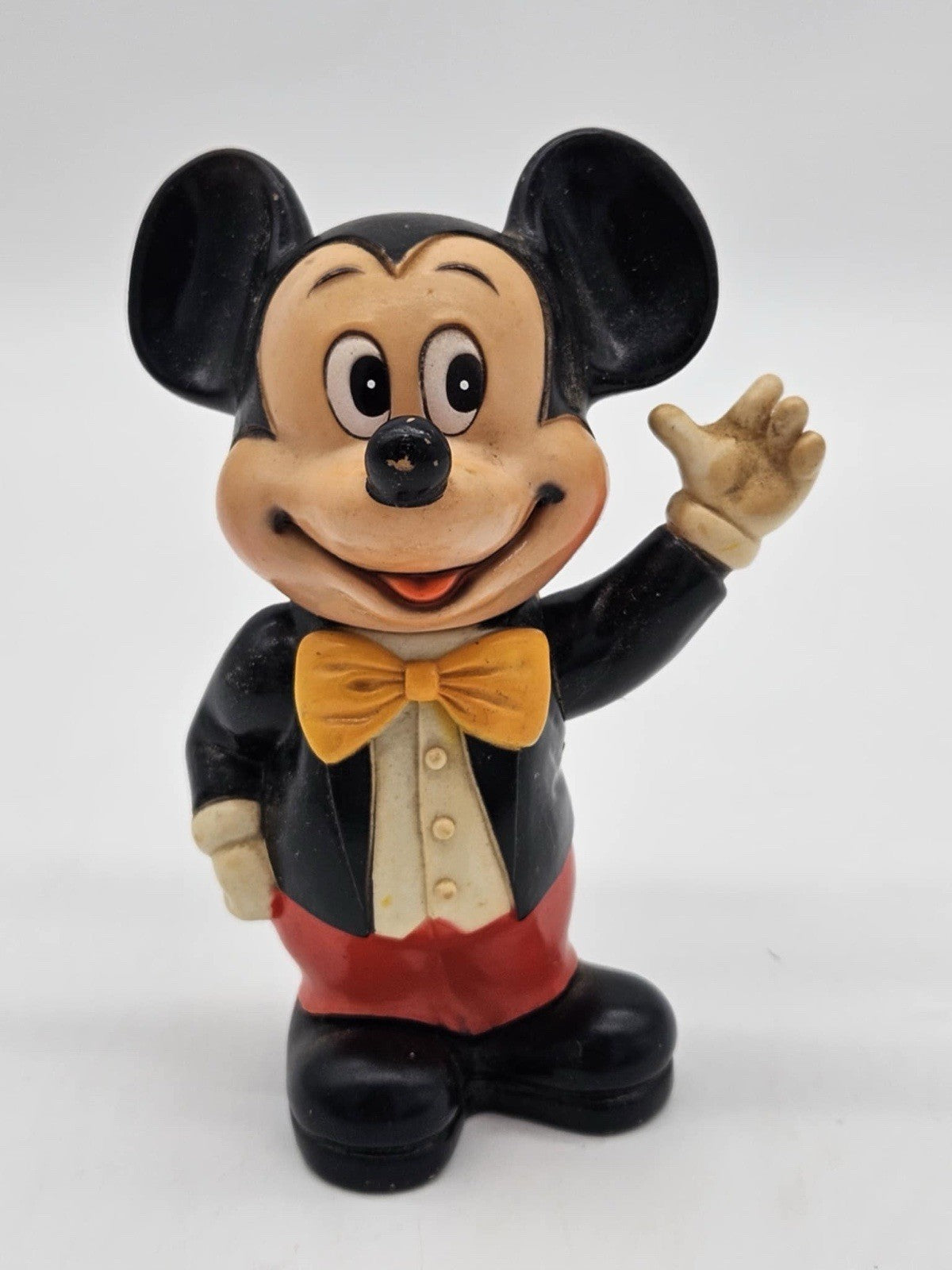 Vintage Mickey Mouse Walt Disney Plastic Bank Made in Korea