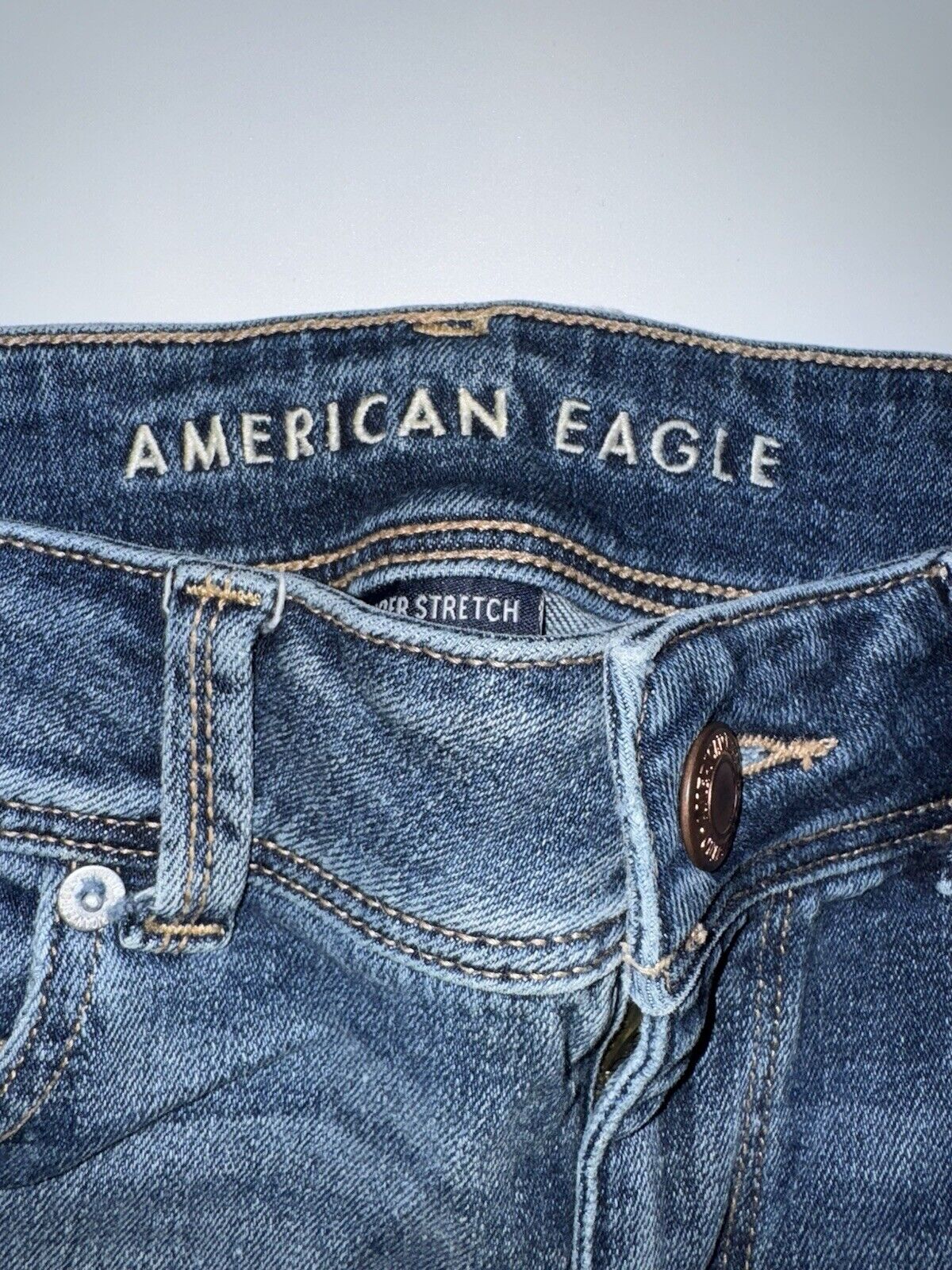 American Eagle Super Stretch Kick Boot Jeans Womens Size 8