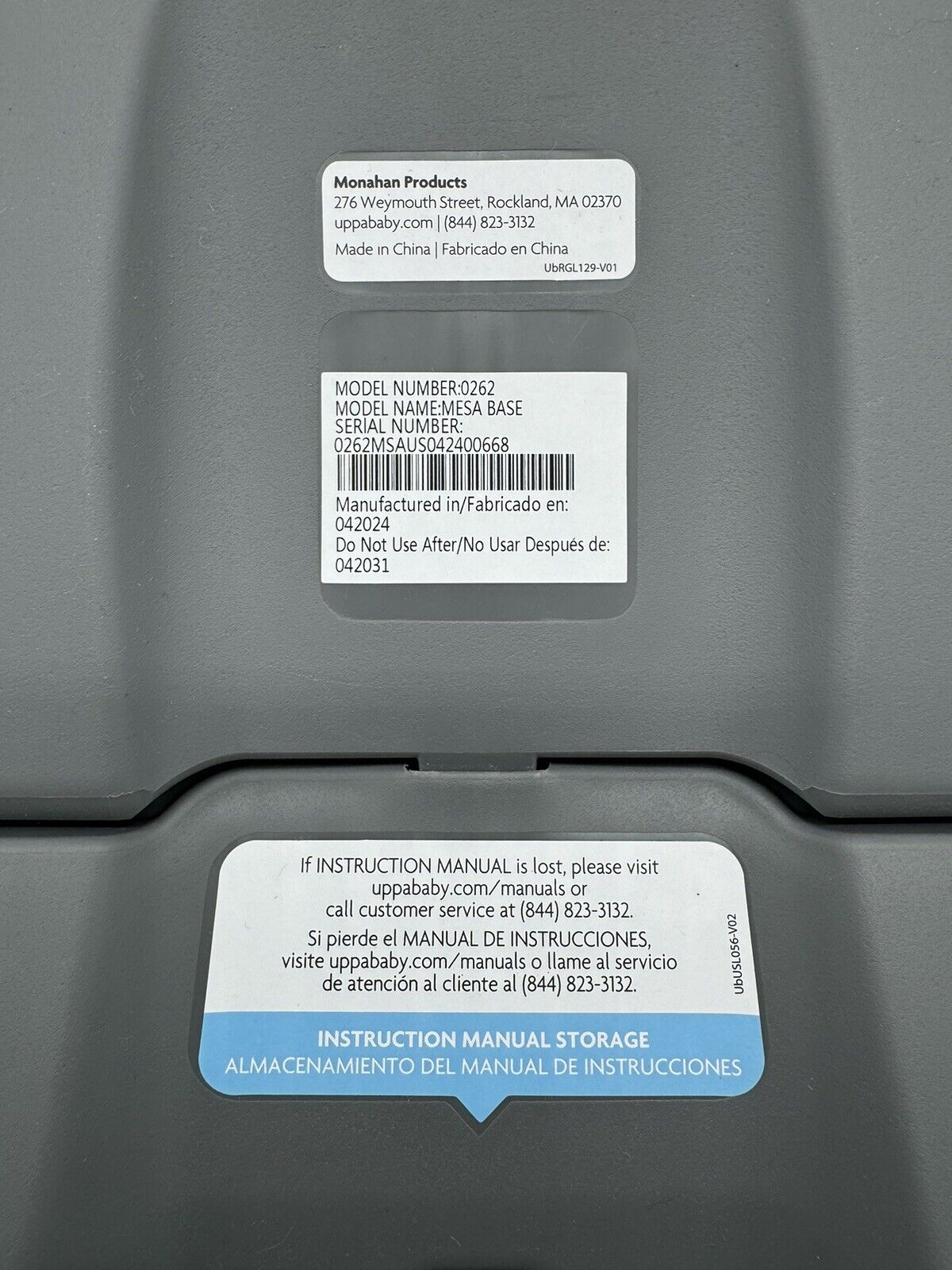 NEW UPPABABY MESA INFANT CAR SEAT BASE MESA & MESA V2 0262