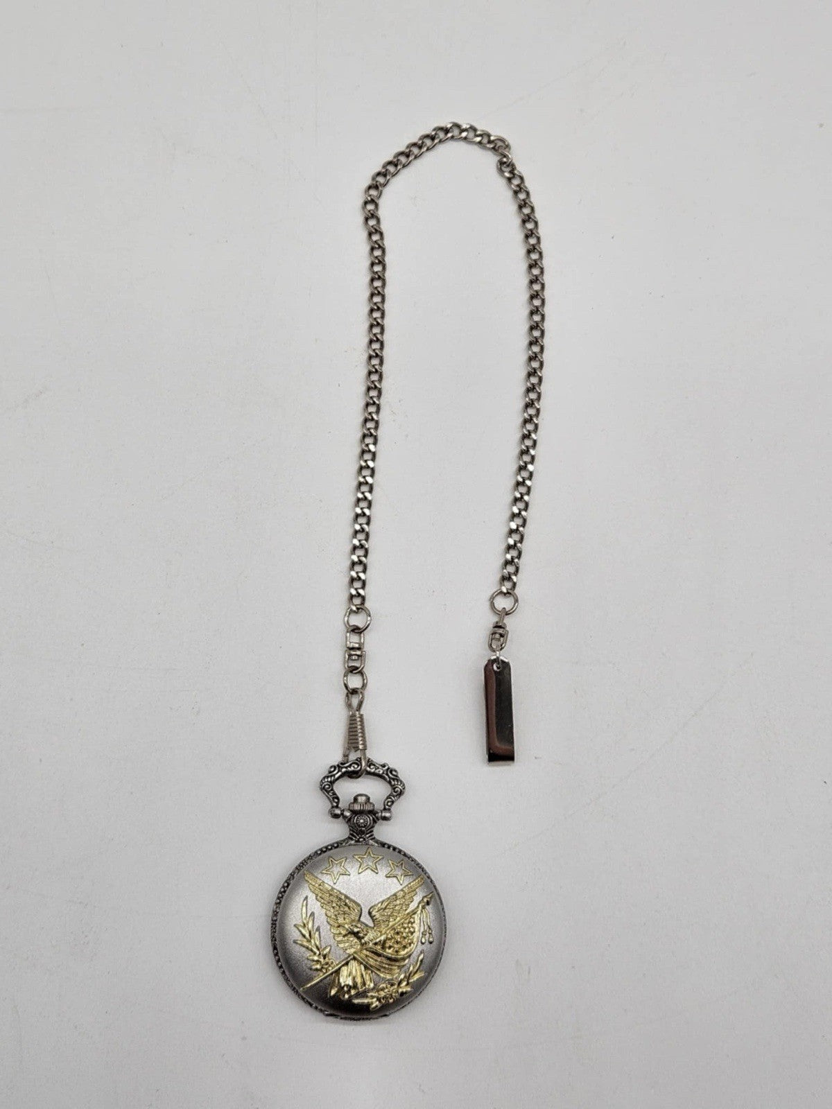 American Eagle w/ Flag Pocket Watch