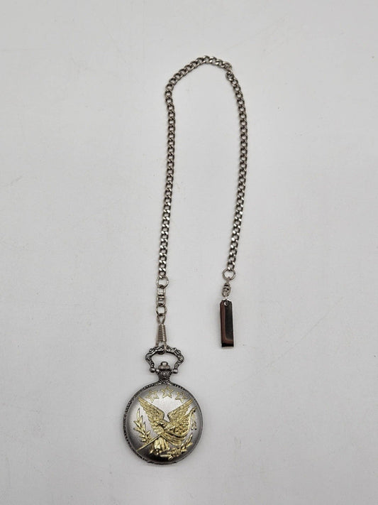 American Eagle w/ Flag Pocket Watch