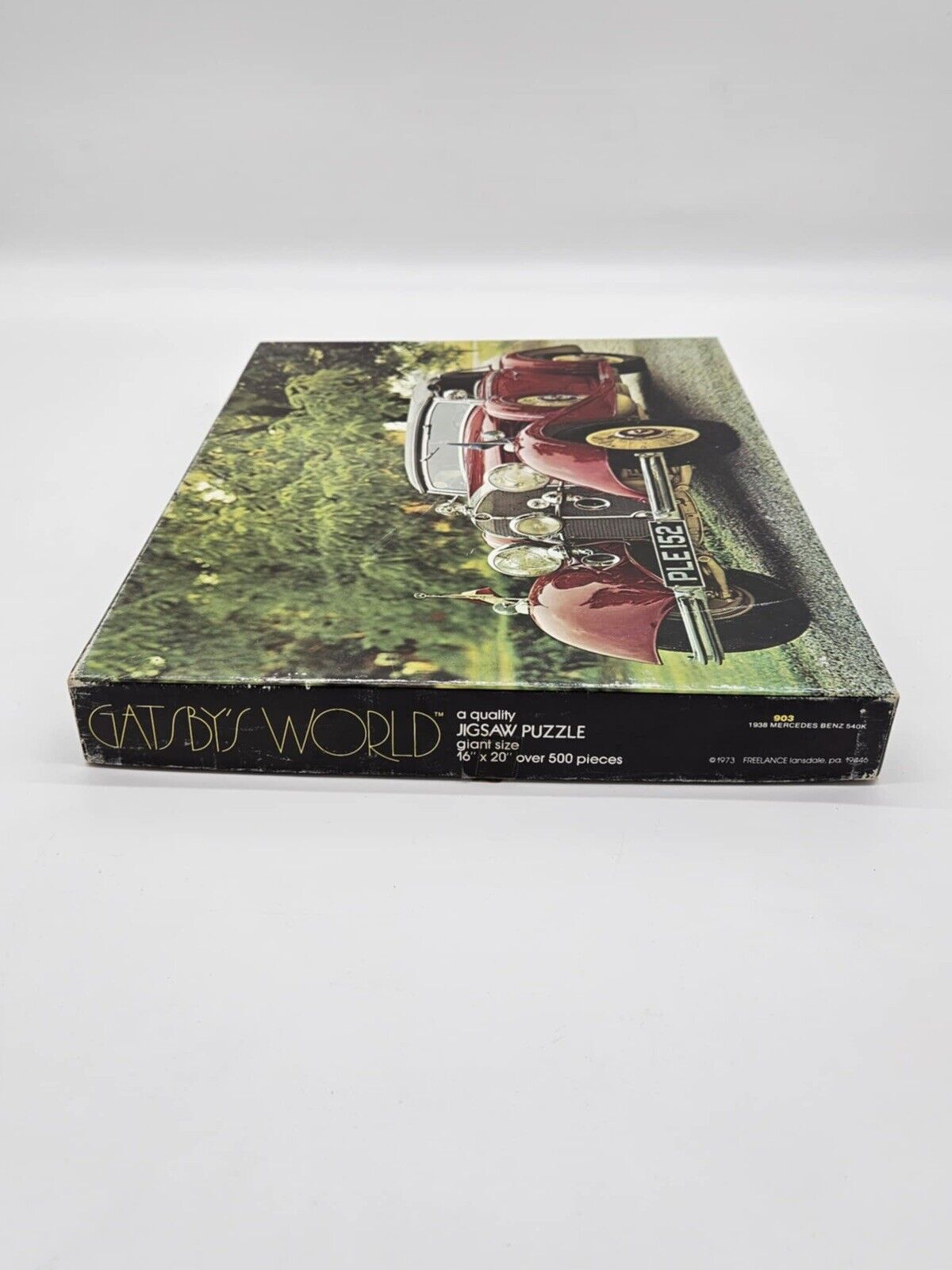 1973 Gatsby’s World 1938 Mercedes Benz Jigsaw 540K Puzzle 16” X 20” Complete !