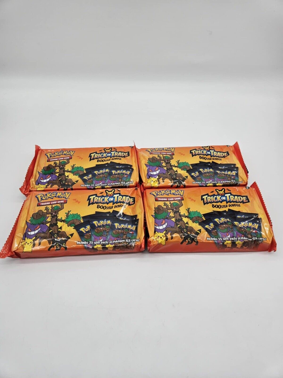 2024 Trick or Trade BOOster Bundle Halloween Packs Pokemon TCG New (4 Packs)!
