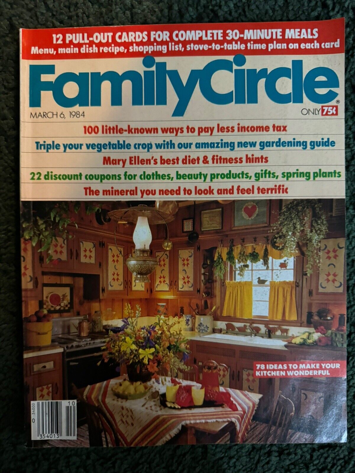 Family Circle magazine lot - Early 1980's lot of 9 - Vintage Back Issue