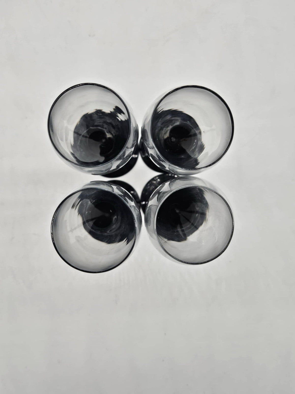 COLONY GLASS SET OF 4 AMARYLLIS 6 OUNCE CHAMPAGNE FLUTES