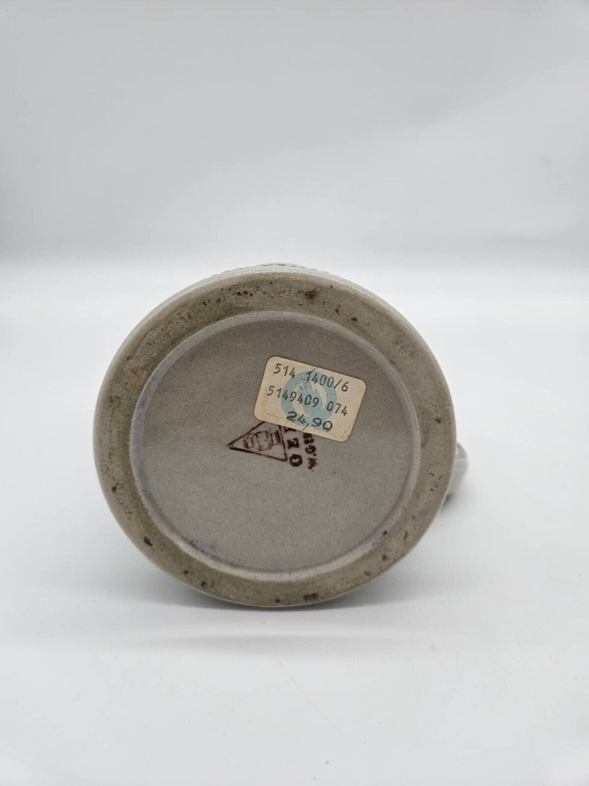 Gerz Bust Relief Beer Stein Lid Stoneware Made In West Germany Pint