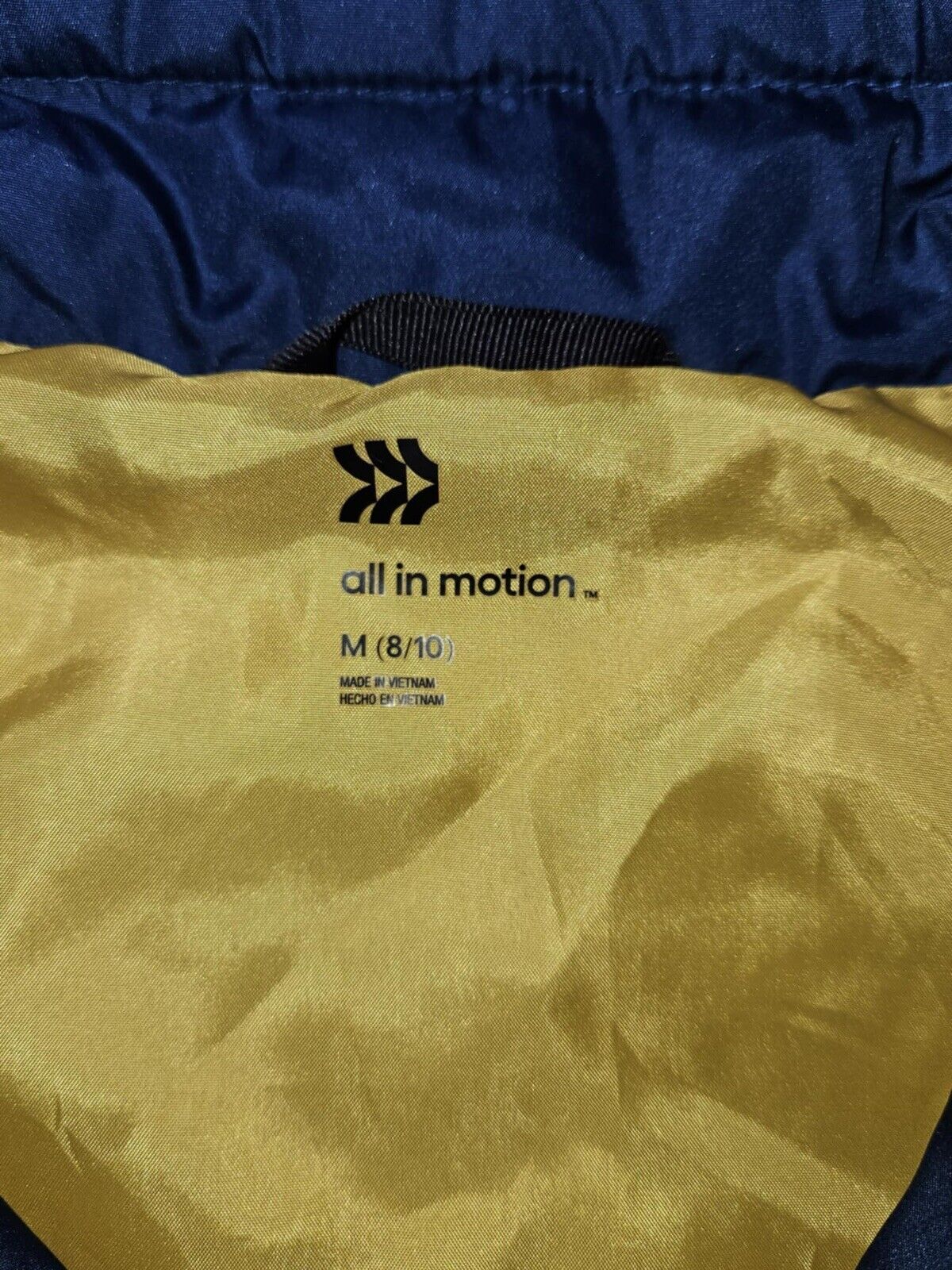 All In Motion Kids/Boys Vest M (8/0) Blue/Yellow