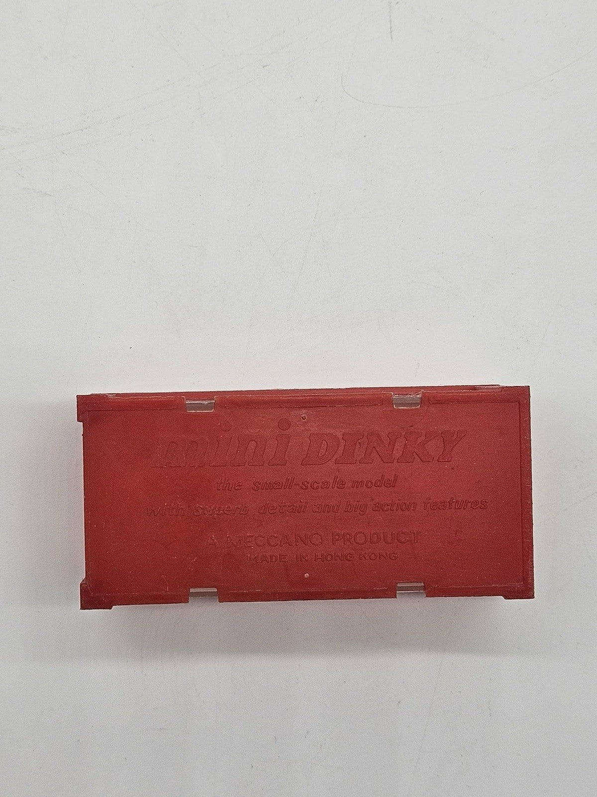 PLASTIC RED BOX ONLY!!! Caterpillar Grader No.99 By Mini Dinky