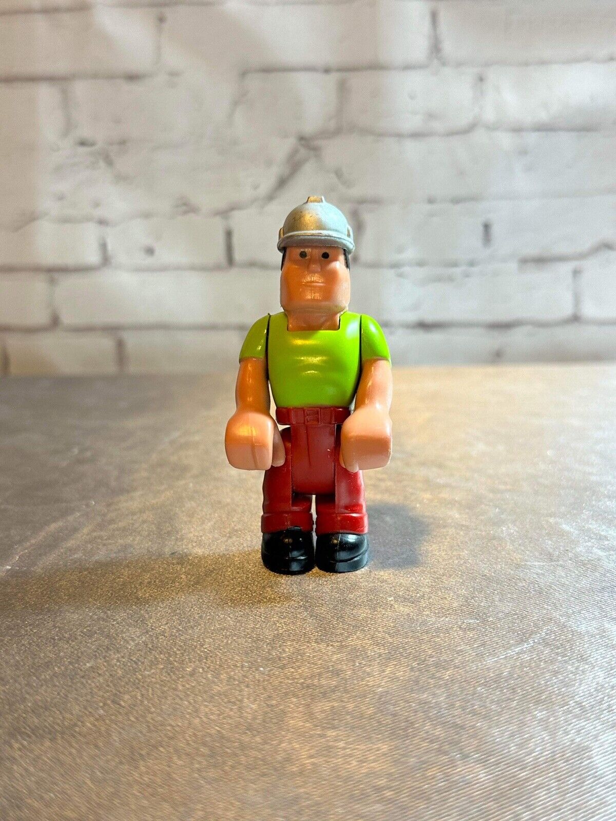 Vtg Fisher Price Husky Helpers Construction Worker & Cowboy VTY