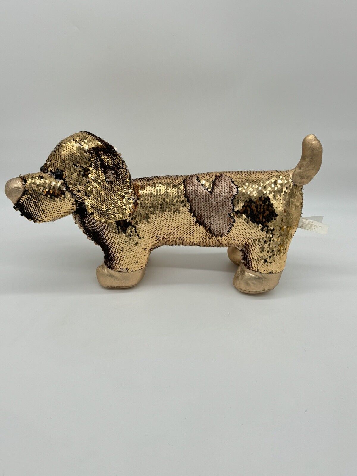 Dan Dee Plush Dachshund Wiener Dog Gold Sequins Bling - 21”