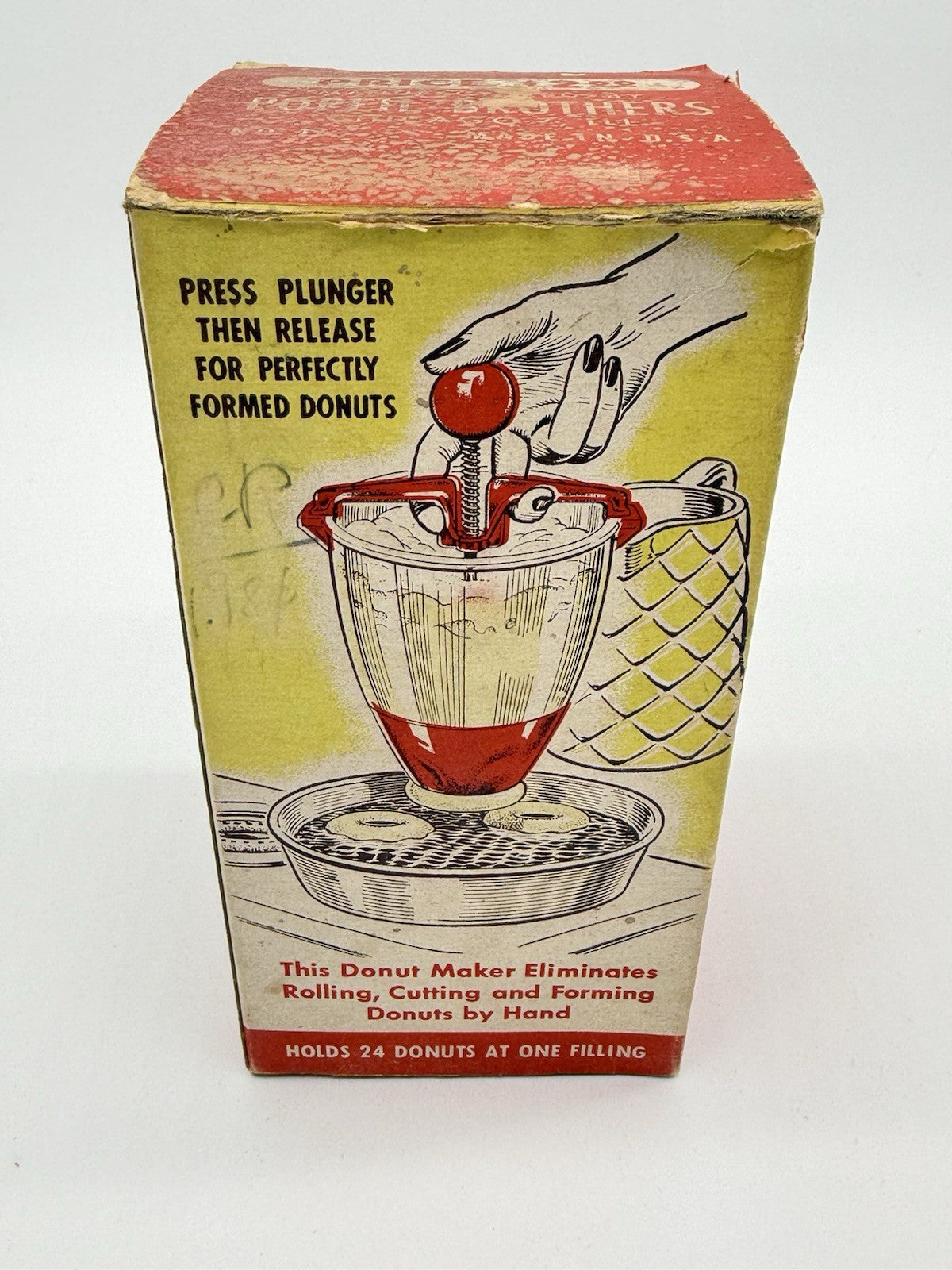 Vintage Popeil's Donut Doughnut Maker w/Original Box USA Made