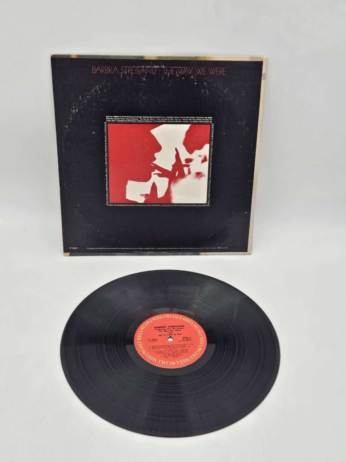 BARBRA STREISAND - THE WAY WE WERE/ ALL IN LOVE IS FAIR - 32801 POP VINYL RECORD