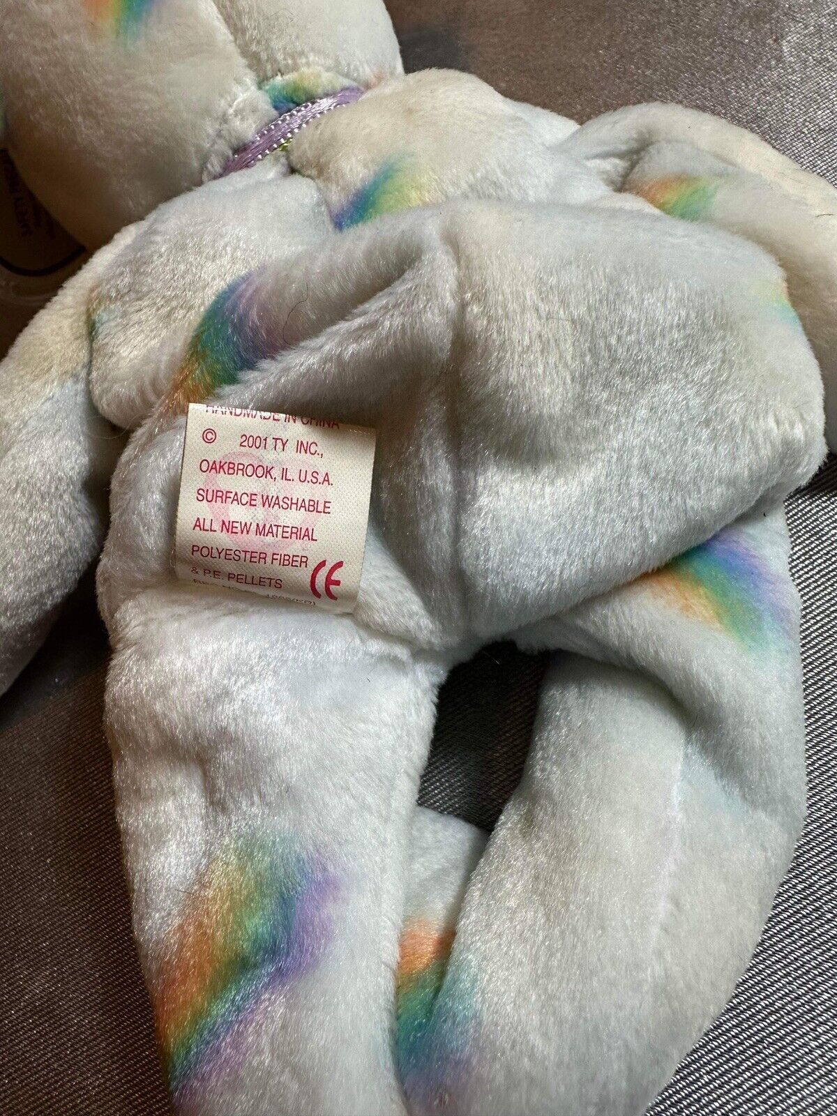 2001 CHEERY RAINBOW BLUE CLOUDS  TY Beanie Baby  VINTAGE
