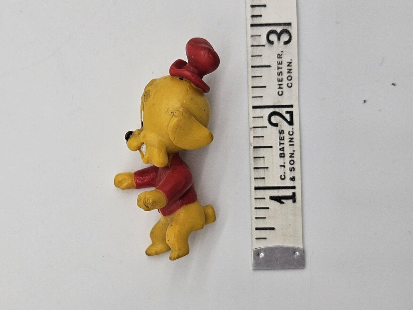 Vintage Disney Bonkers Yellow Dog w/ Red Hat PVC Toy Figure Pal Jitter