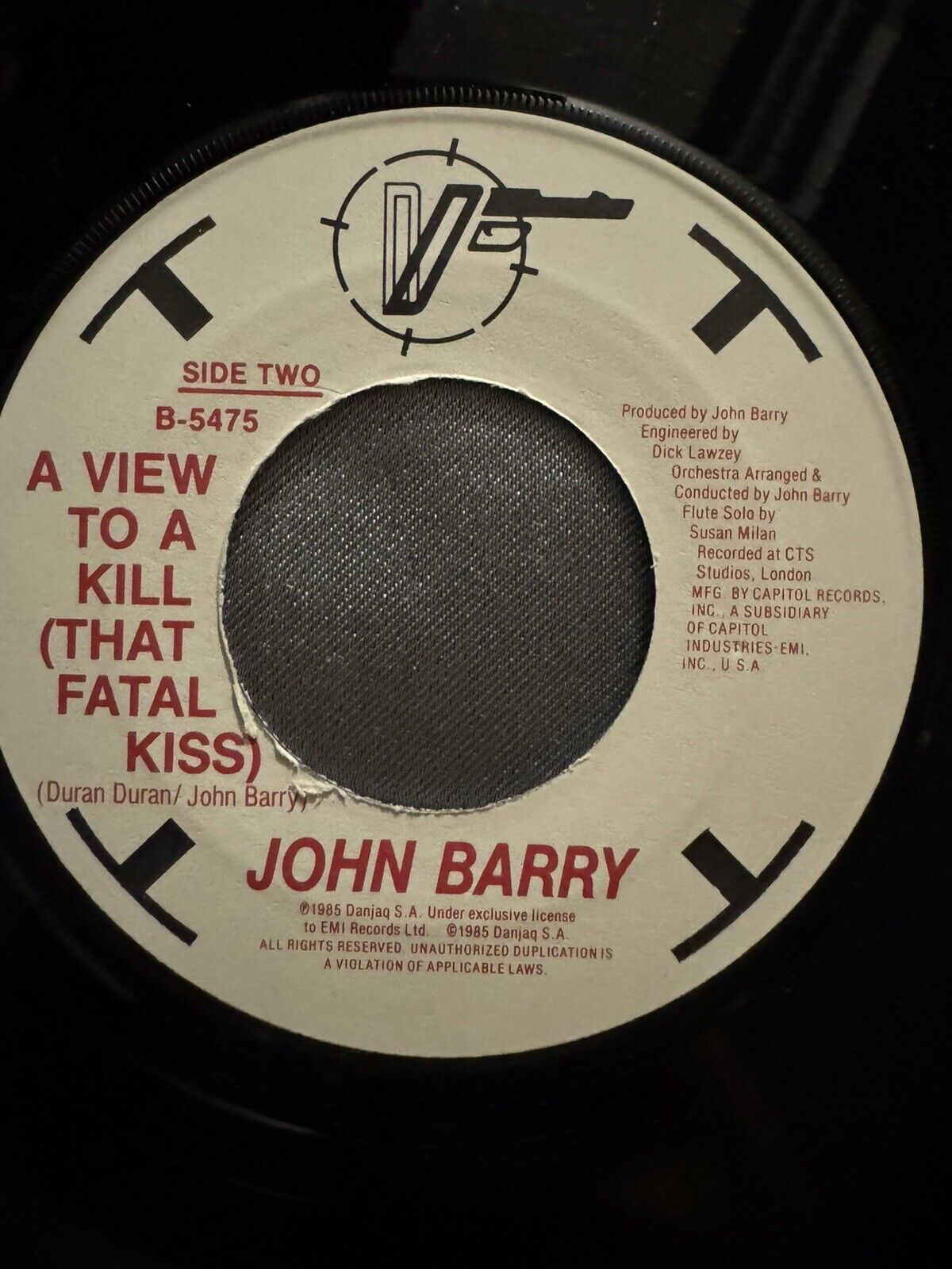 1985 Duran Duran A View to Kill James Bond Movie Song SINGLE 45 RPM 7 VINYL EP