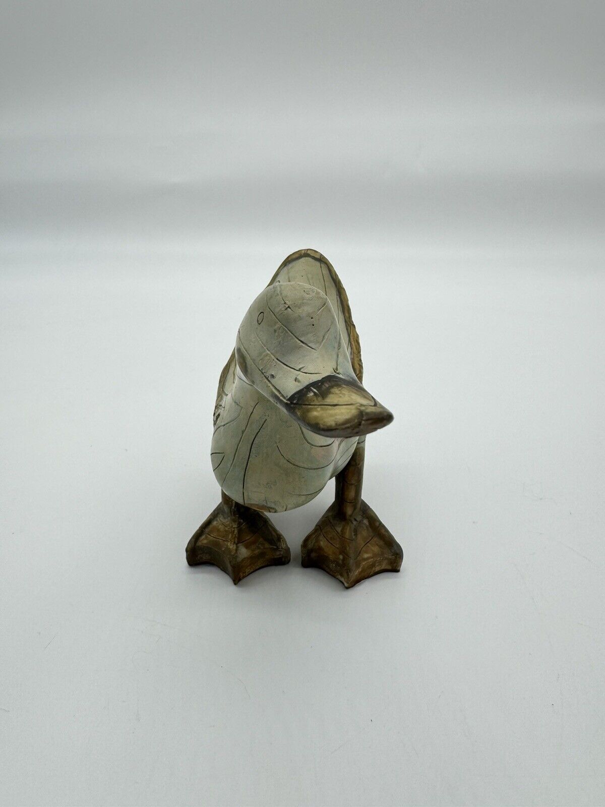 WOOD LOOK DUCKS Set MOTHER & BABY DUCK/ LOOKING DUCK Transpac 12" Decor