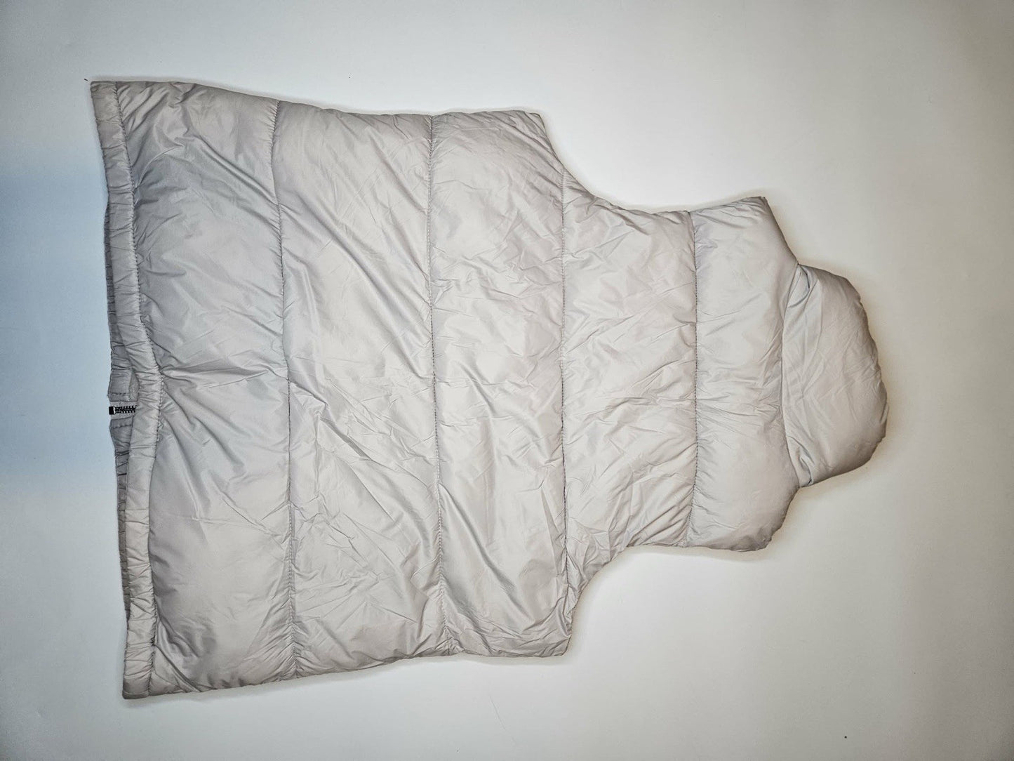 Old Navy Womens Cream Puffer Vest Quilted Zip Front Medium Jacket Coat