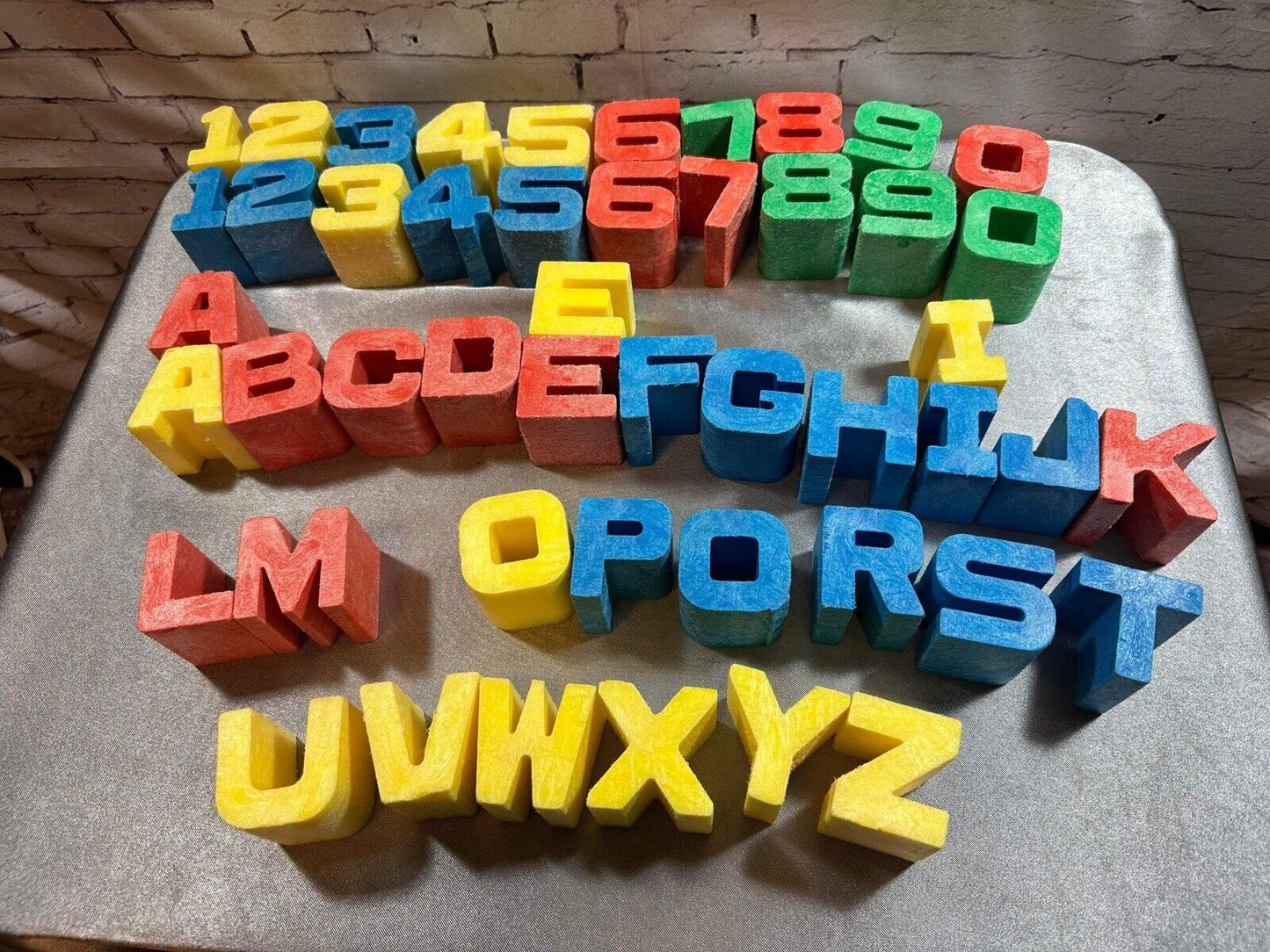Mattel Preschool Tough Stuff 123 Blocks Set 48 VINTAGE VTY