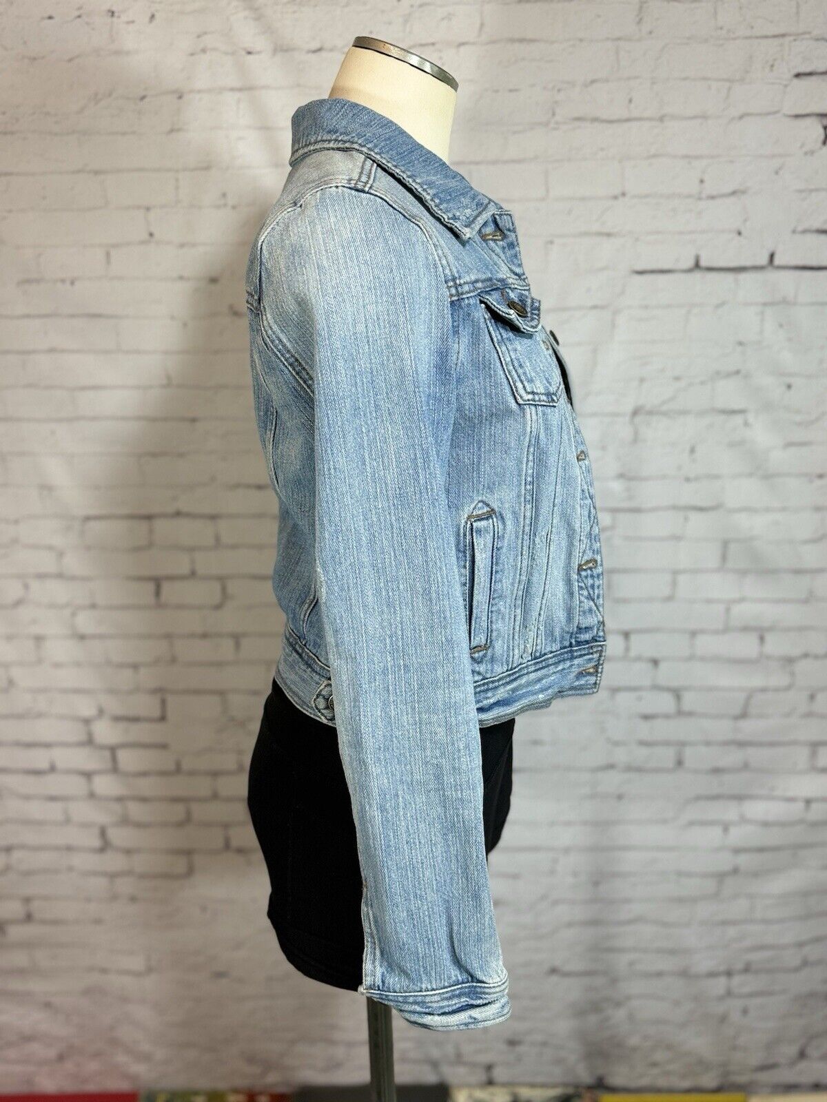 SZ SMALL “I love H81” Jean Jacket Light Denim - WCLTH 001