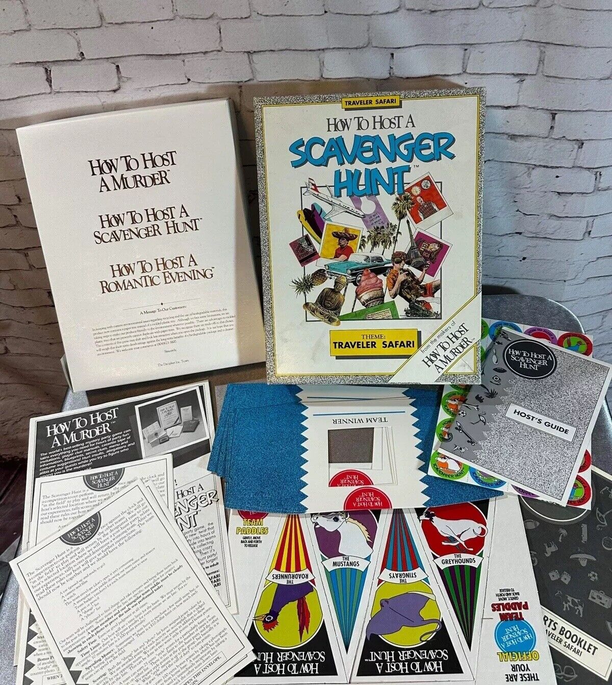 Vintage 1990 How to Host a Scavenger Hunt Game VGM