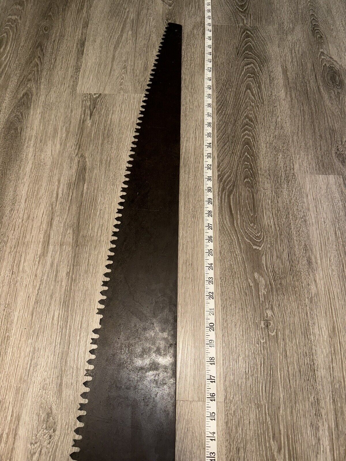 Antique Vintage 48" Warranted Superior One or Two Man Logging Timber Saw Tool