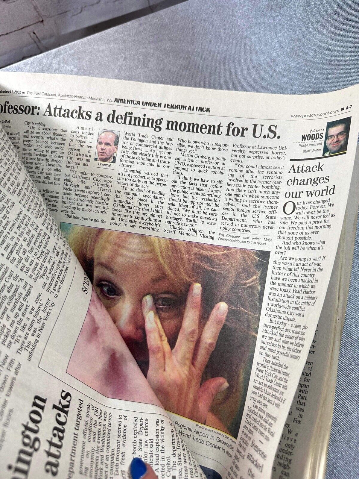 September 11th 9/11 2001 Vintage Newspaper LOT U.S. Attacked TNO