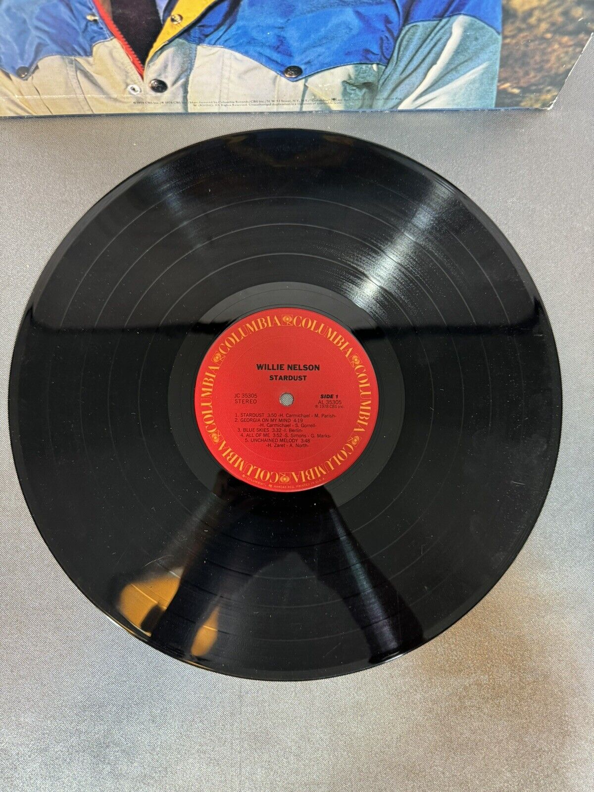 Willie Nelson Stardust EX Vinyl LP 1978 EX Cover