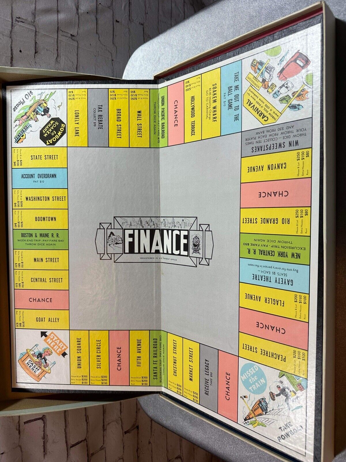 1962 Finance Game by Parker Brothers Complete in Good Condition VGM