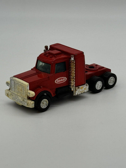 Vintage Tootsie toy Peterbilt Cab Semi Truck Tractor Intercontinental Trailer