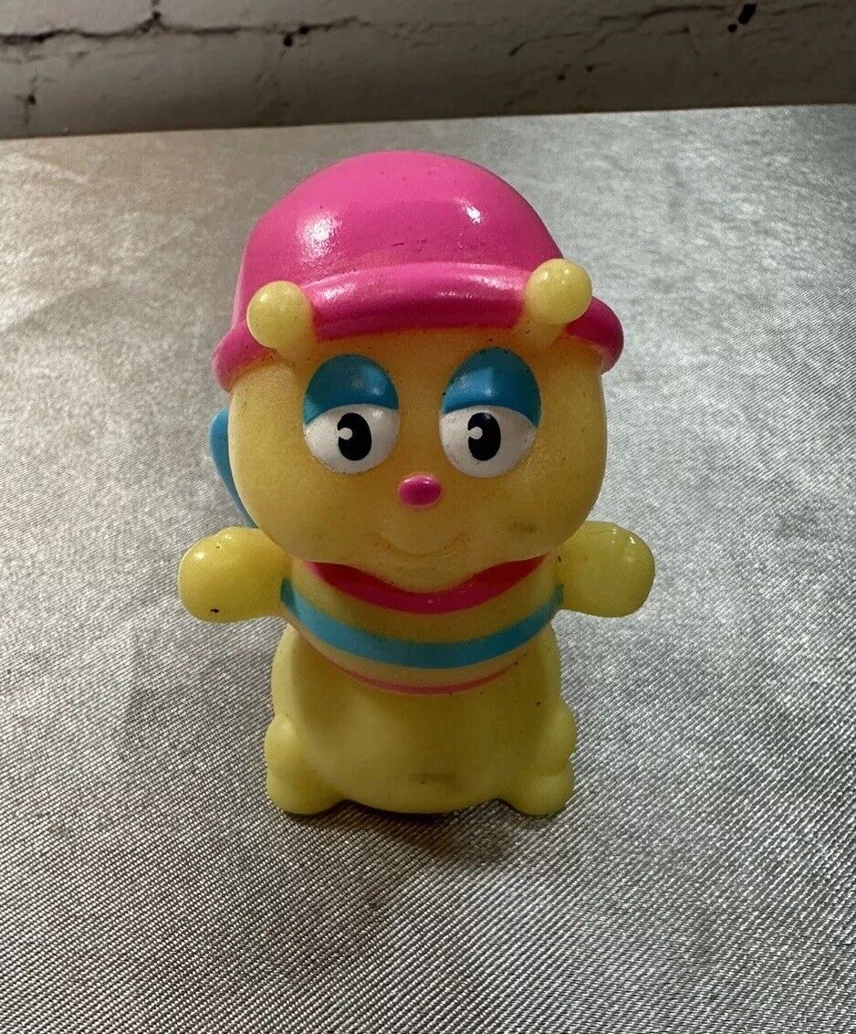 Vintage GLO WORM BUG Friends Finger Puppet 1985 Hasbro Glow In The Dark VTY
