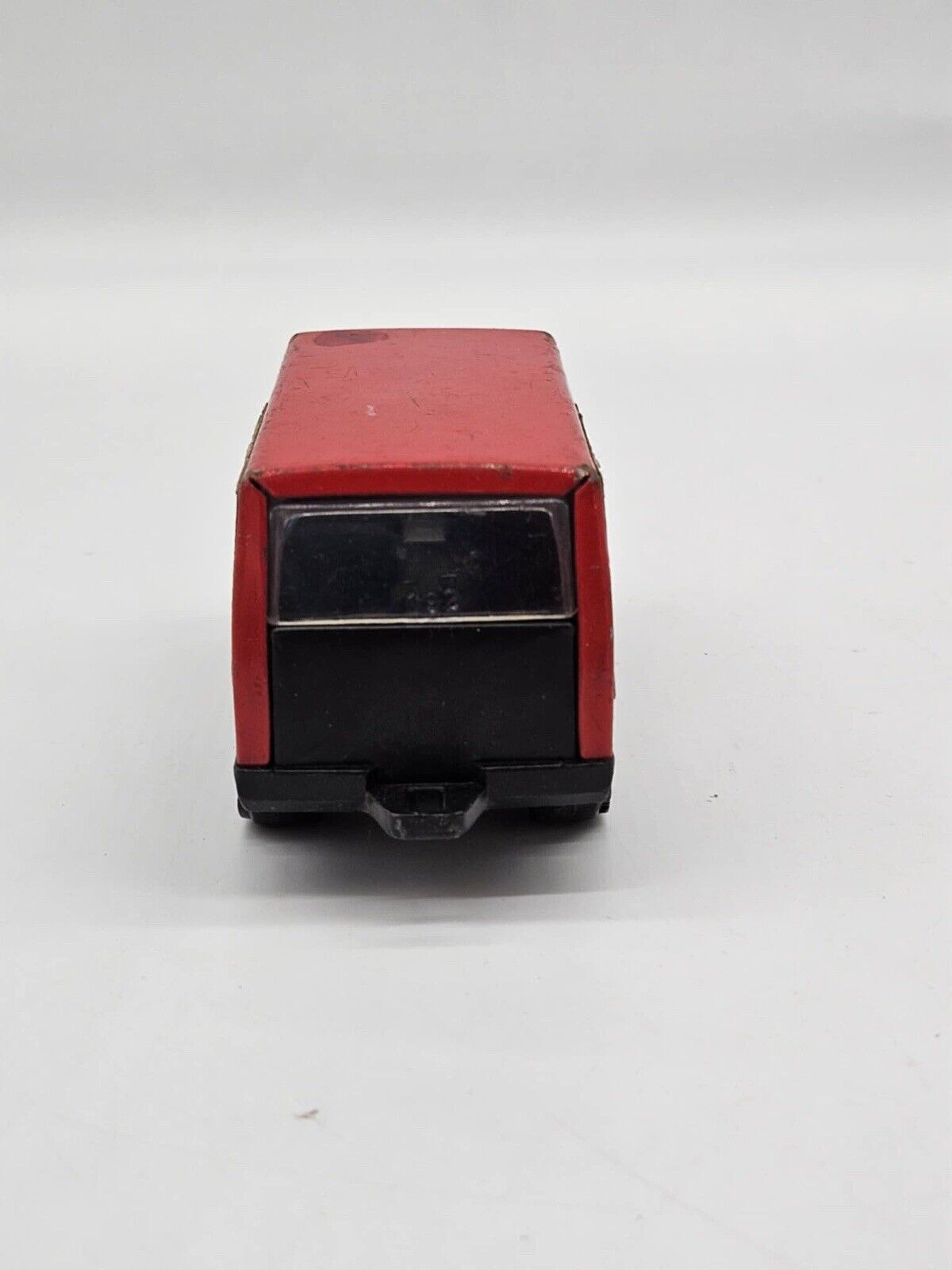 2 Vintage 1979 Red Tonka Vans Hong Kong Original Die Cast Metal Vehicle Toy