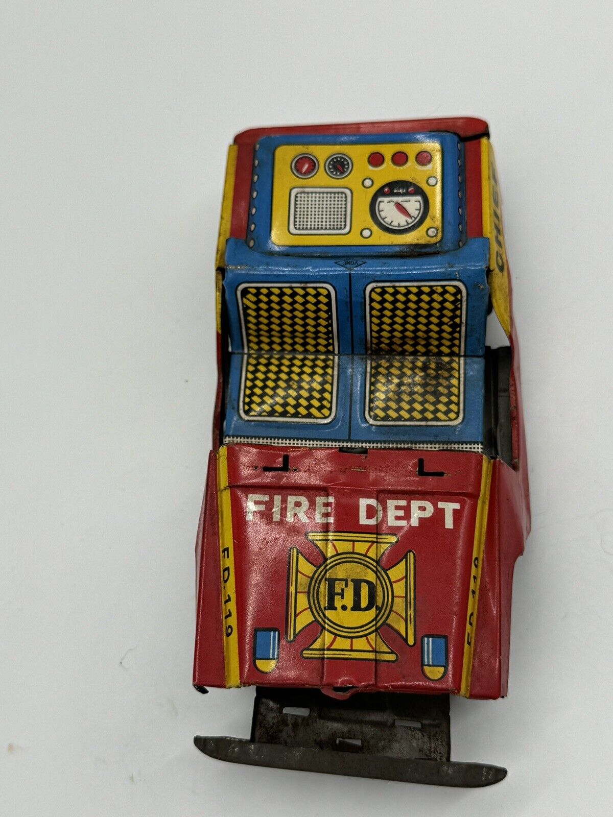 EXTREMELY RARE Toy Garage Yoneya Toy Chief Fire truck Aluminum VTY 005