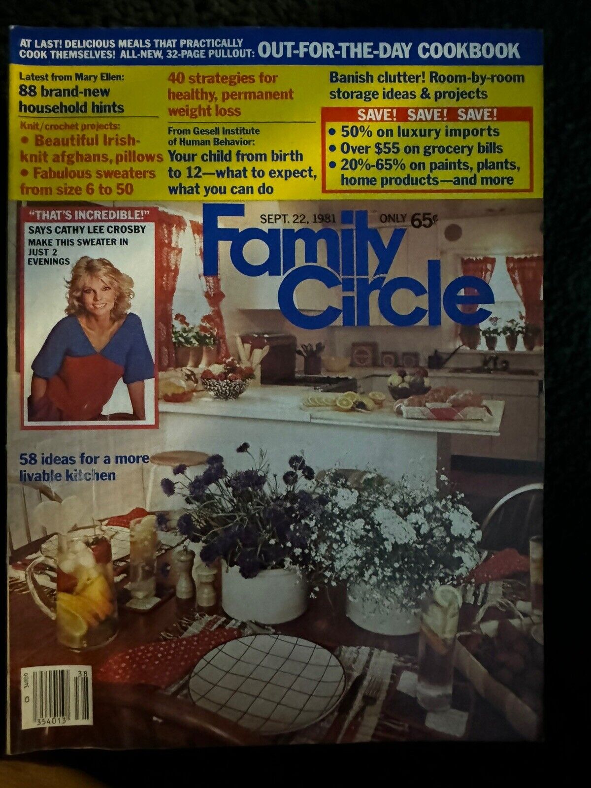 Family Circle Magazine Lot - Early 1980's lot of 9 - Vintage Back Issue
