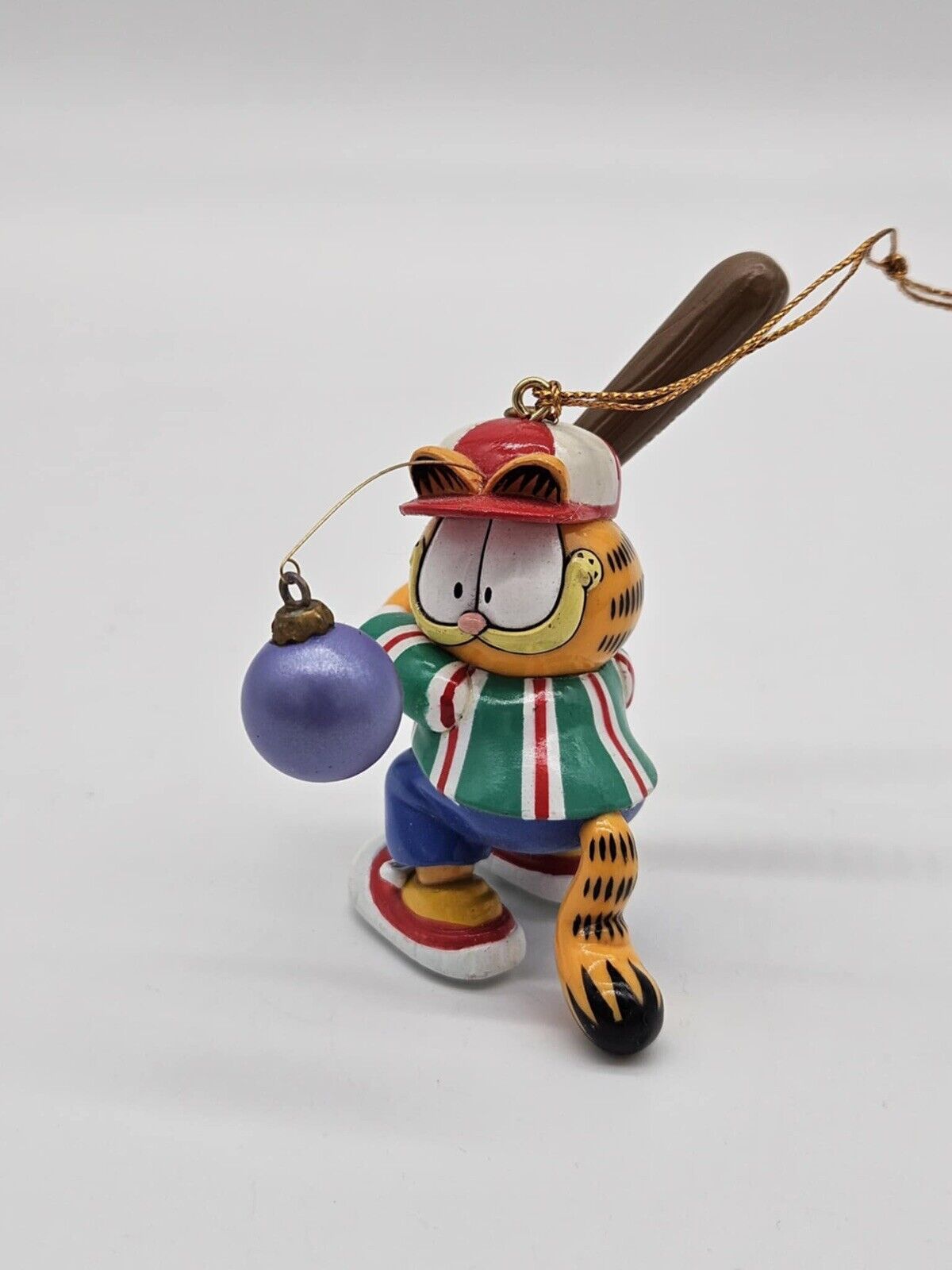 1996 20th Year Garfield Baseball Christmas Ornament Paws Trim-A-Tree