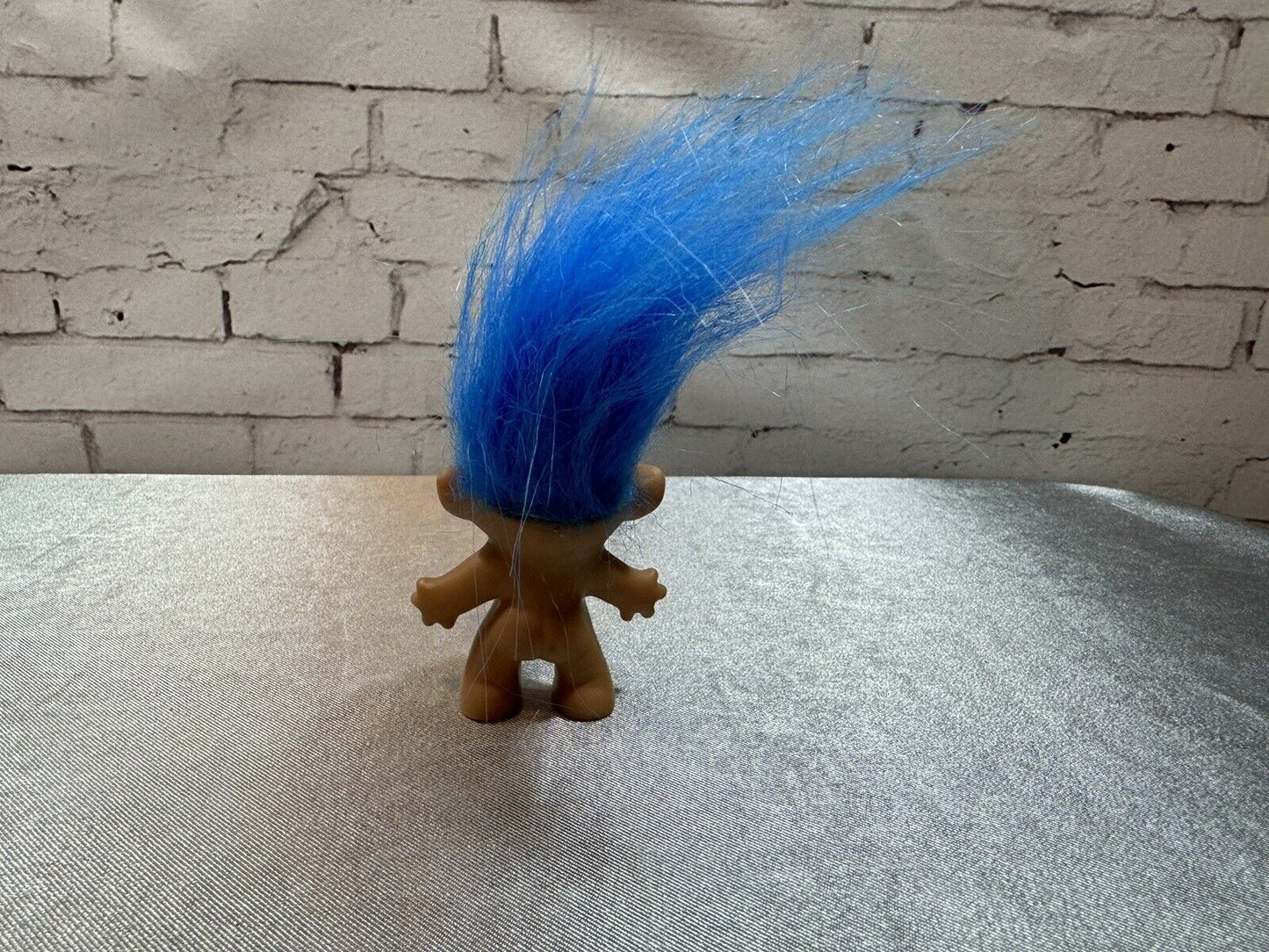 Vintage Russ Troll Doll Blue turquoise Hair Figurine
