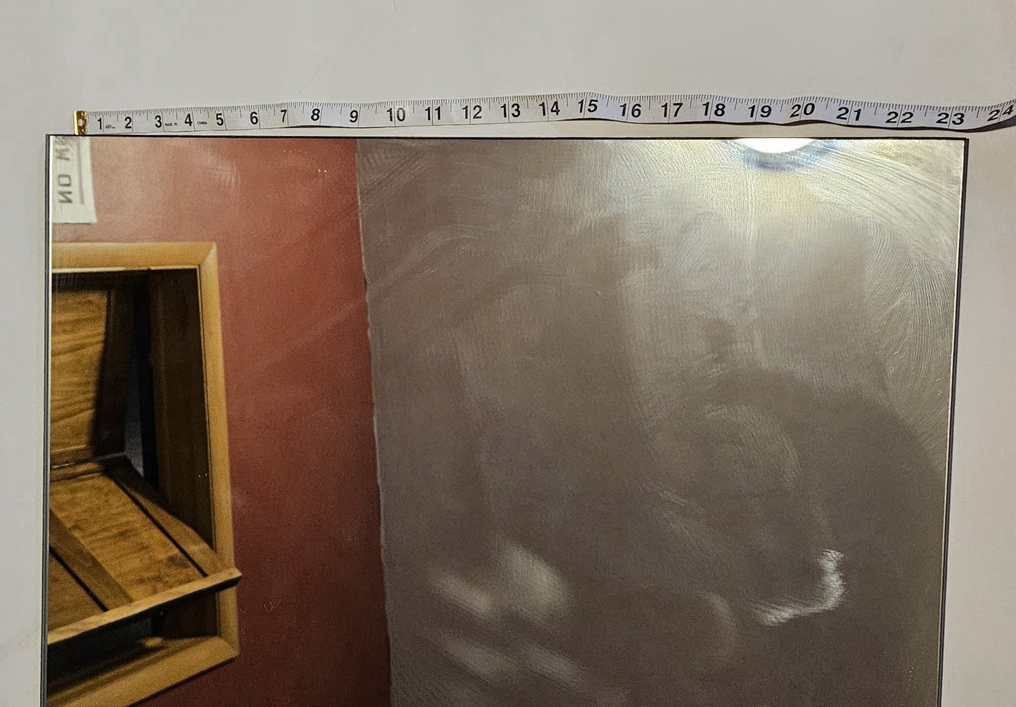 Large Rectangular Wall Mirror Beveled Edge