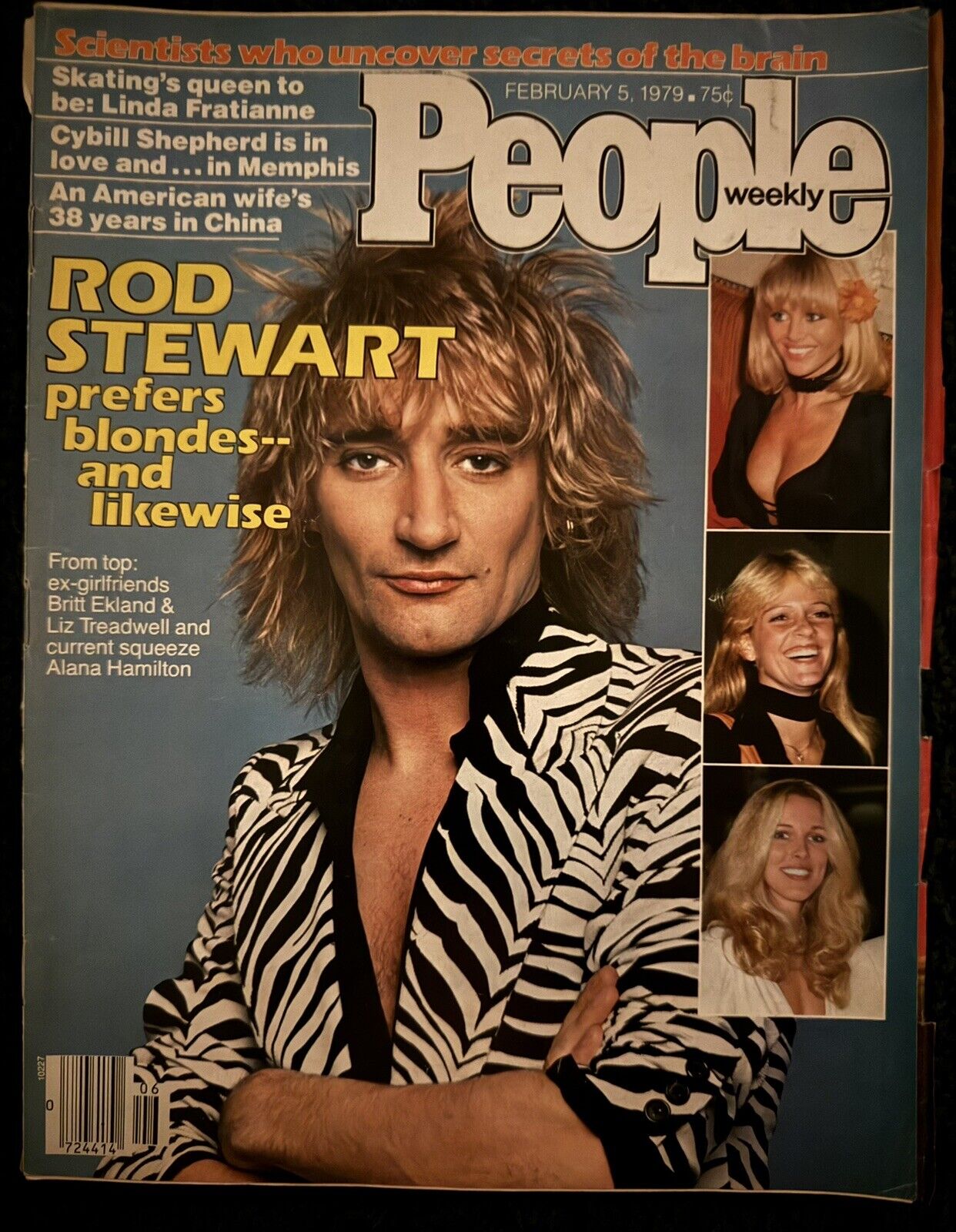 PEOPLE WEEKLY FEBRUARY 1979 ROD STEWART CYBILL SHEPHERD VINTAGE MAGAZINE B