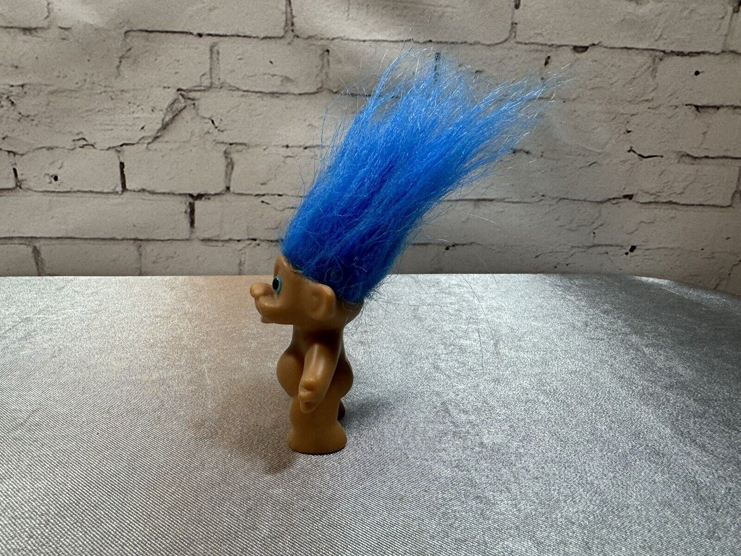 Vintage Russ Troll Doll Blue turquoise Hair Figurine