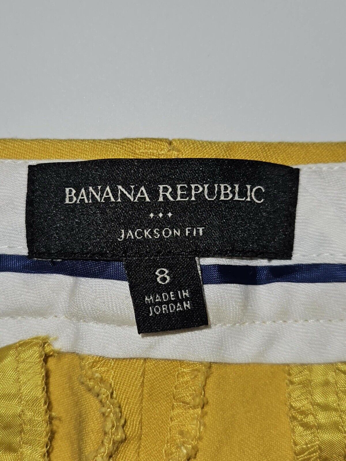 Banana Republic Sloan Curvy Fit Yellow Slim Ankle Pant - Size 8 WCLTH